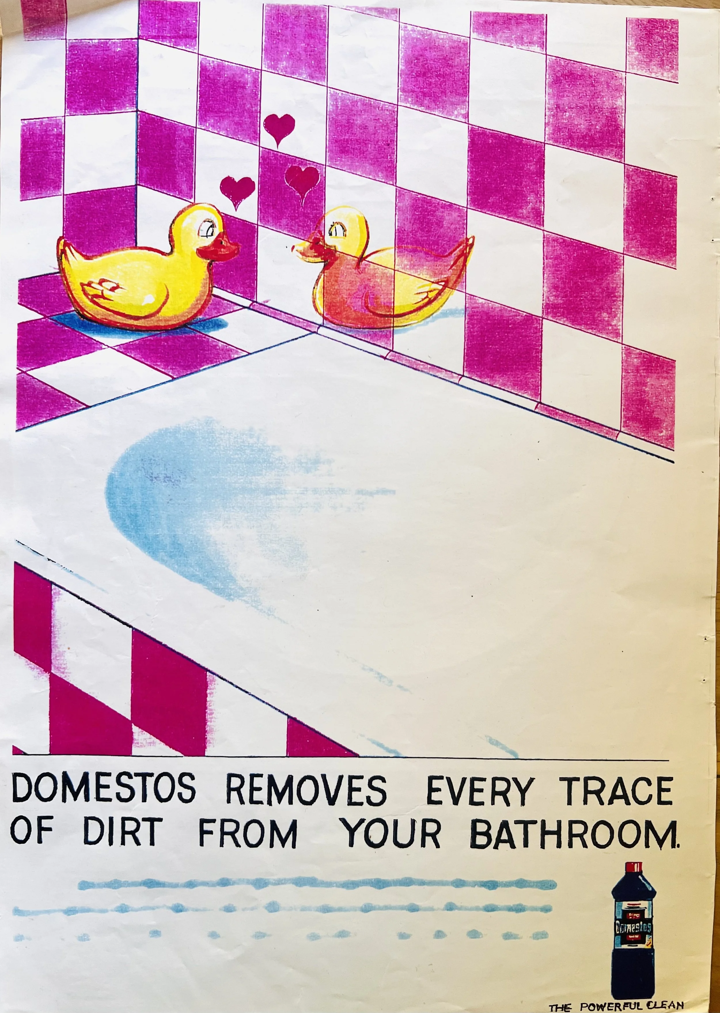 Lintas : Print Ads for client Domestos : presented to Client -Writer / Art Director  Honey Hartley