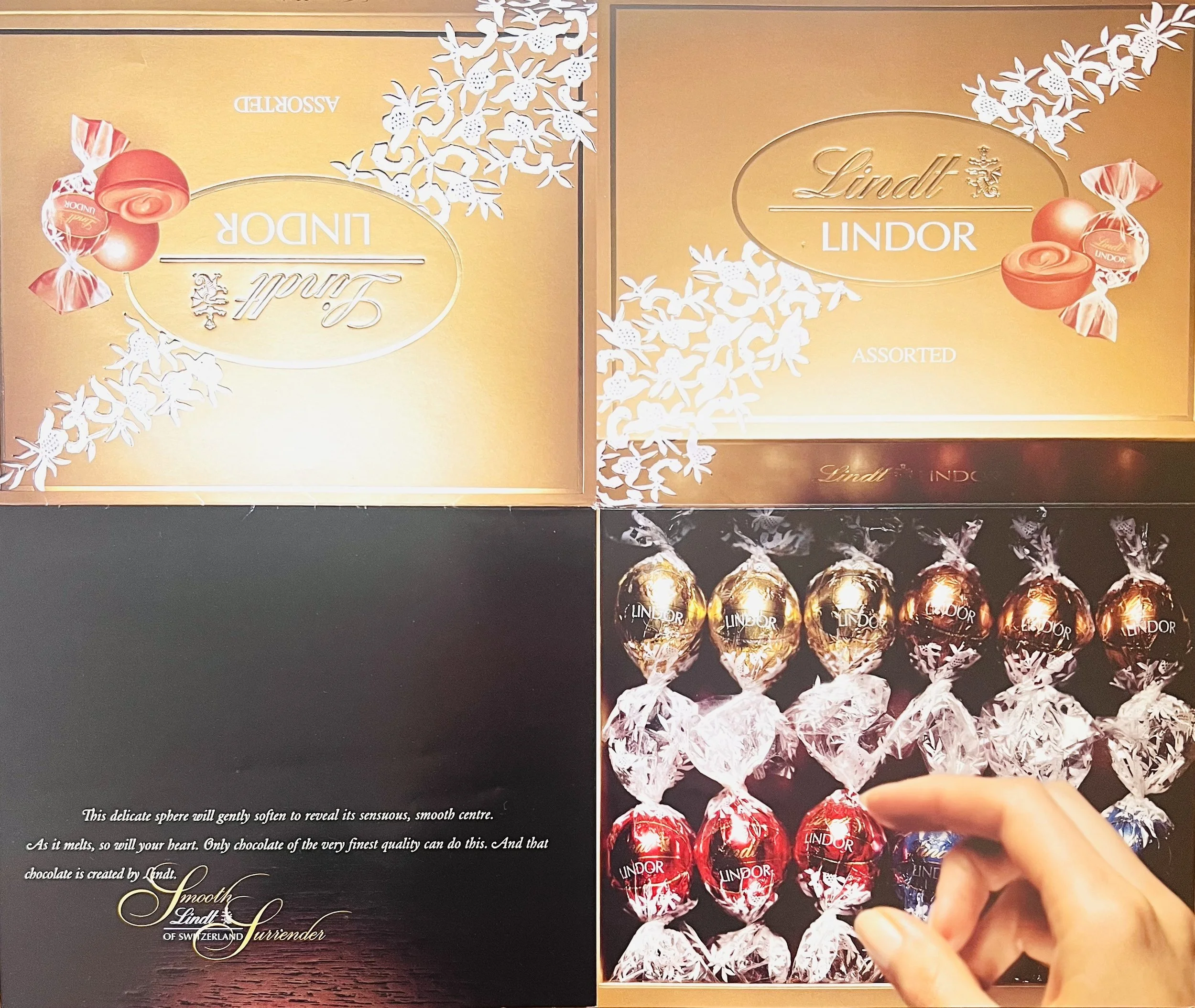 Foote Cone and Belding Sydney 2000: Lindt Chocolate : "'Smooth Surrender" National Print Ad: Writer : Honey Hartley, Art Directors : Honey Hartley and Liz / Creative Director : Micheal Symons
