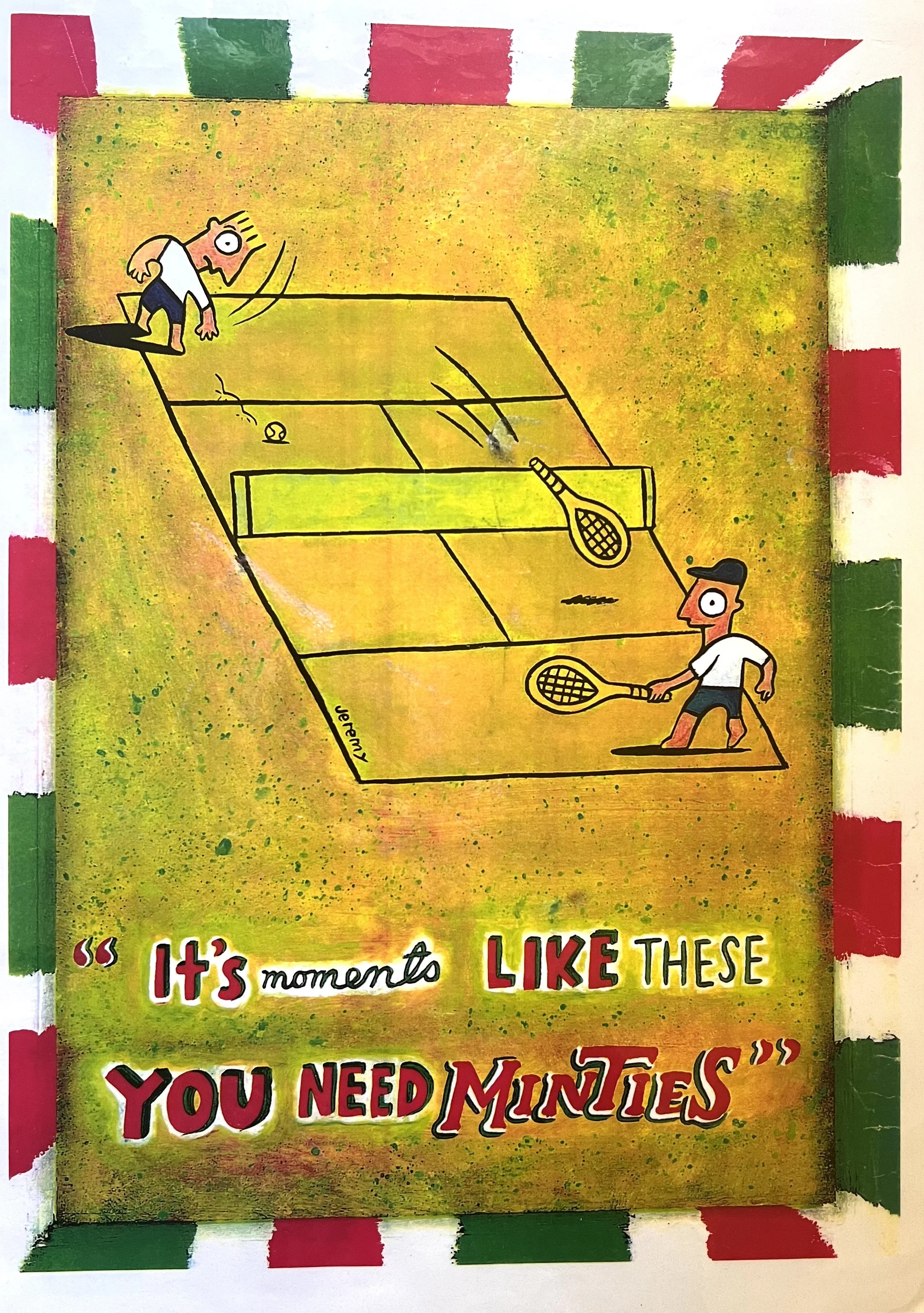 Lintas : Client : Allens Minties Print Campaign : Writers Honey Hartley and Mario Sanasi Art Director : Mario Sanasi: Illustrator / Artist : Jeremy Andrew  / Creative Director : Guy Winston