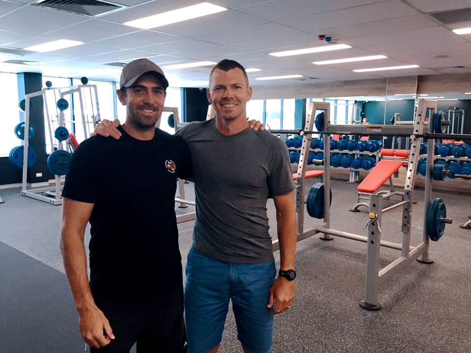 Chris Evans and Jetts Founder Brendon Levenson.