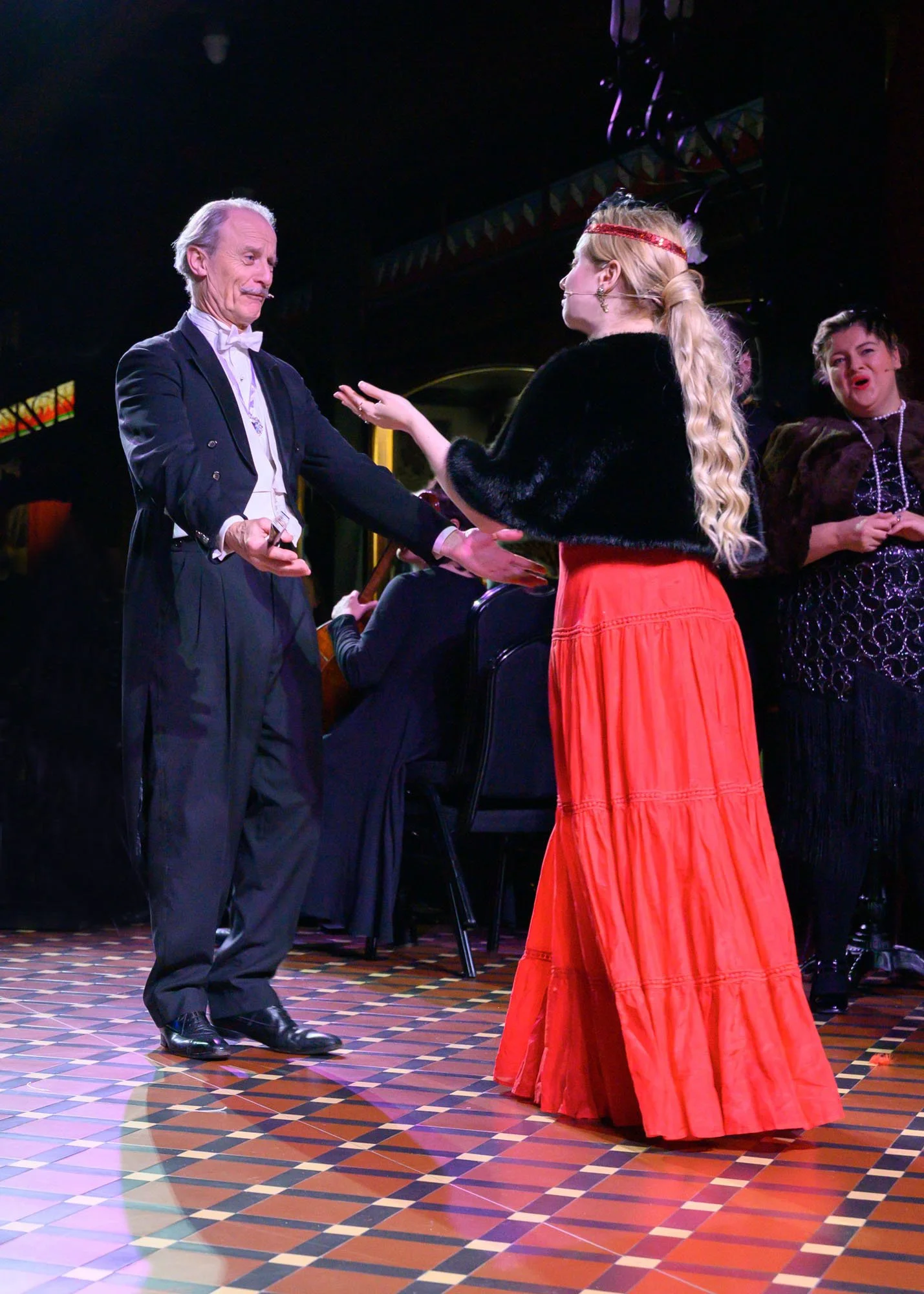 Warwick Shillito (Baron Zeta) and Katherine Doig (Valencienne) 