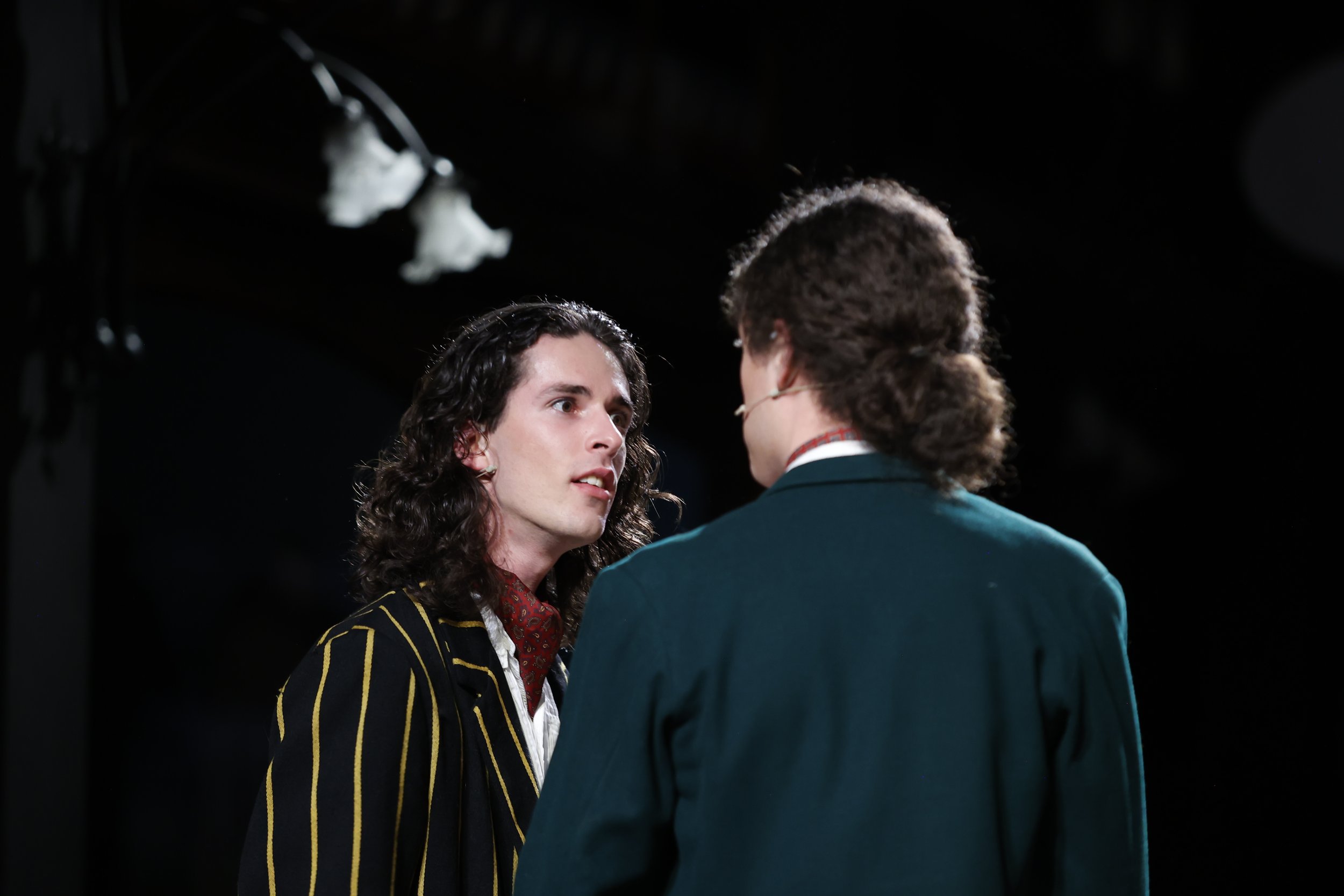 Conrad Goddard (Raoul de St. Brioche) and Kahu Gray (Viscount Nicolas Cascada)