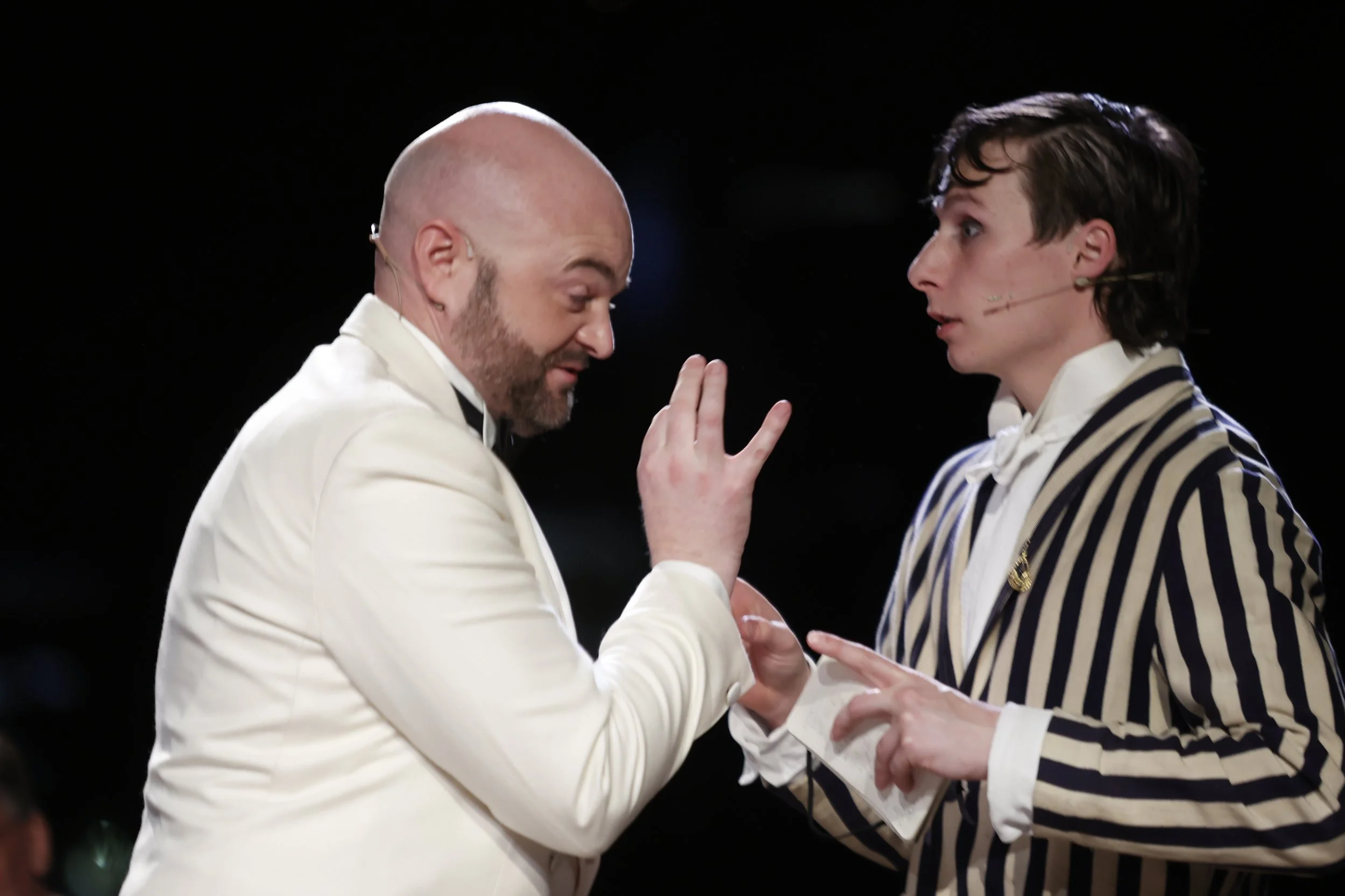 Andrew Grenon (Danilo) and Jack Mould (Njegus)