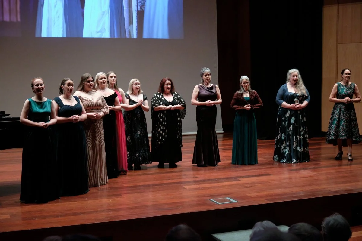 Katherine Doig (centre) and ladies perform highlights from 'Suor Angelica'