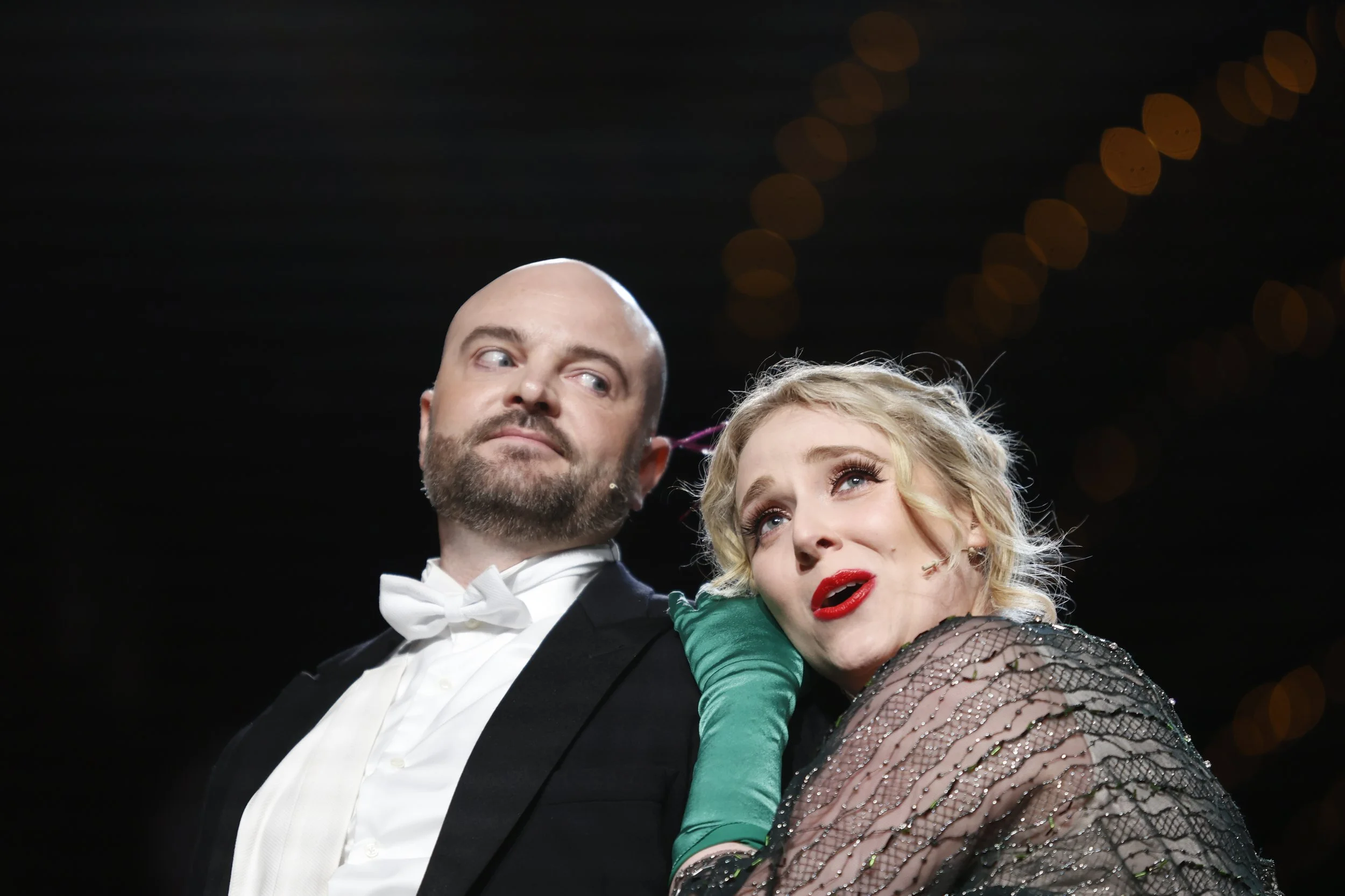 Andrew Grenon (Danilo) and Matilda Wickbom (Hanna Glavari)