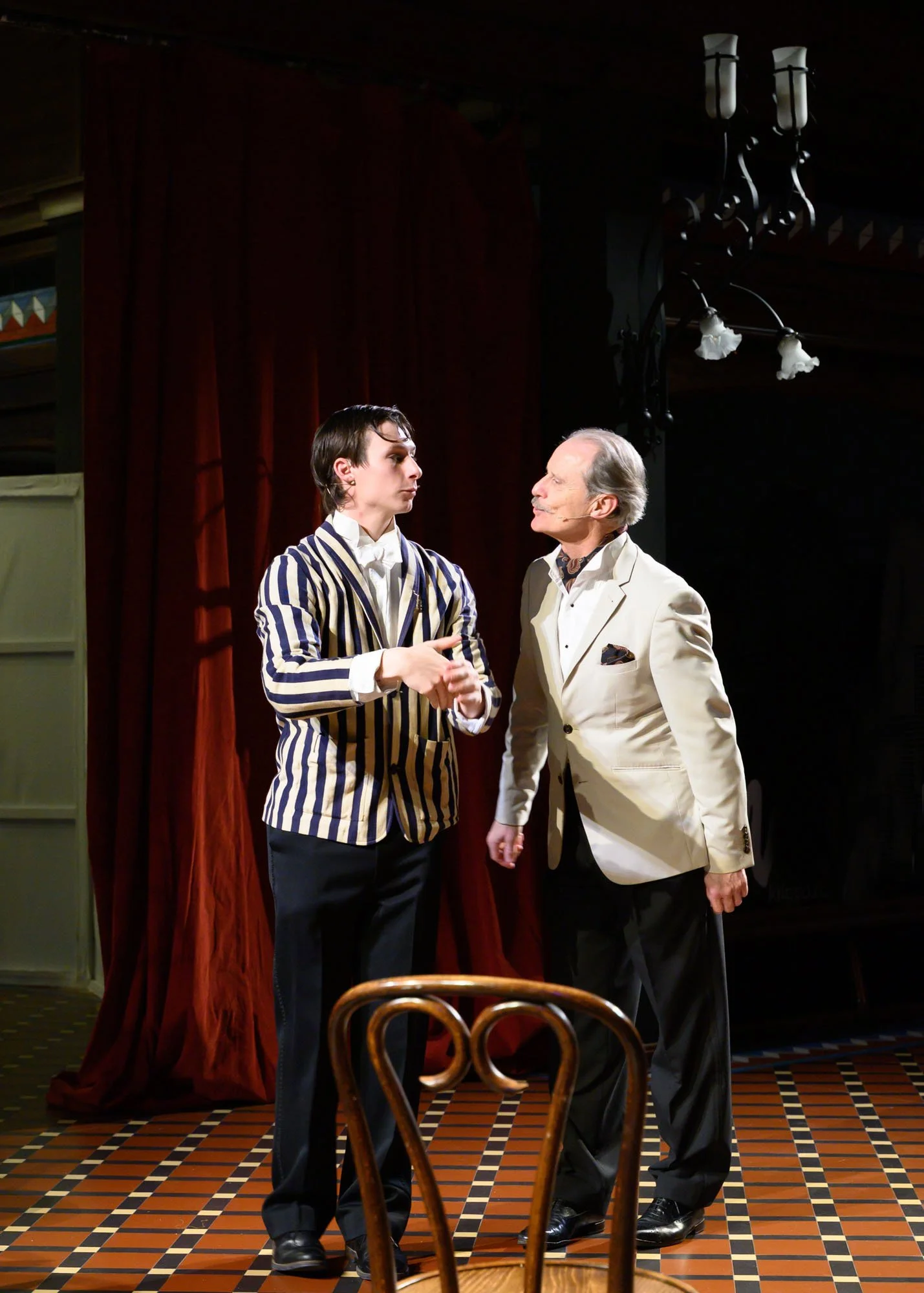 Jack Mould (Njegus) and Warwick Shillito (Baron Zeta) 