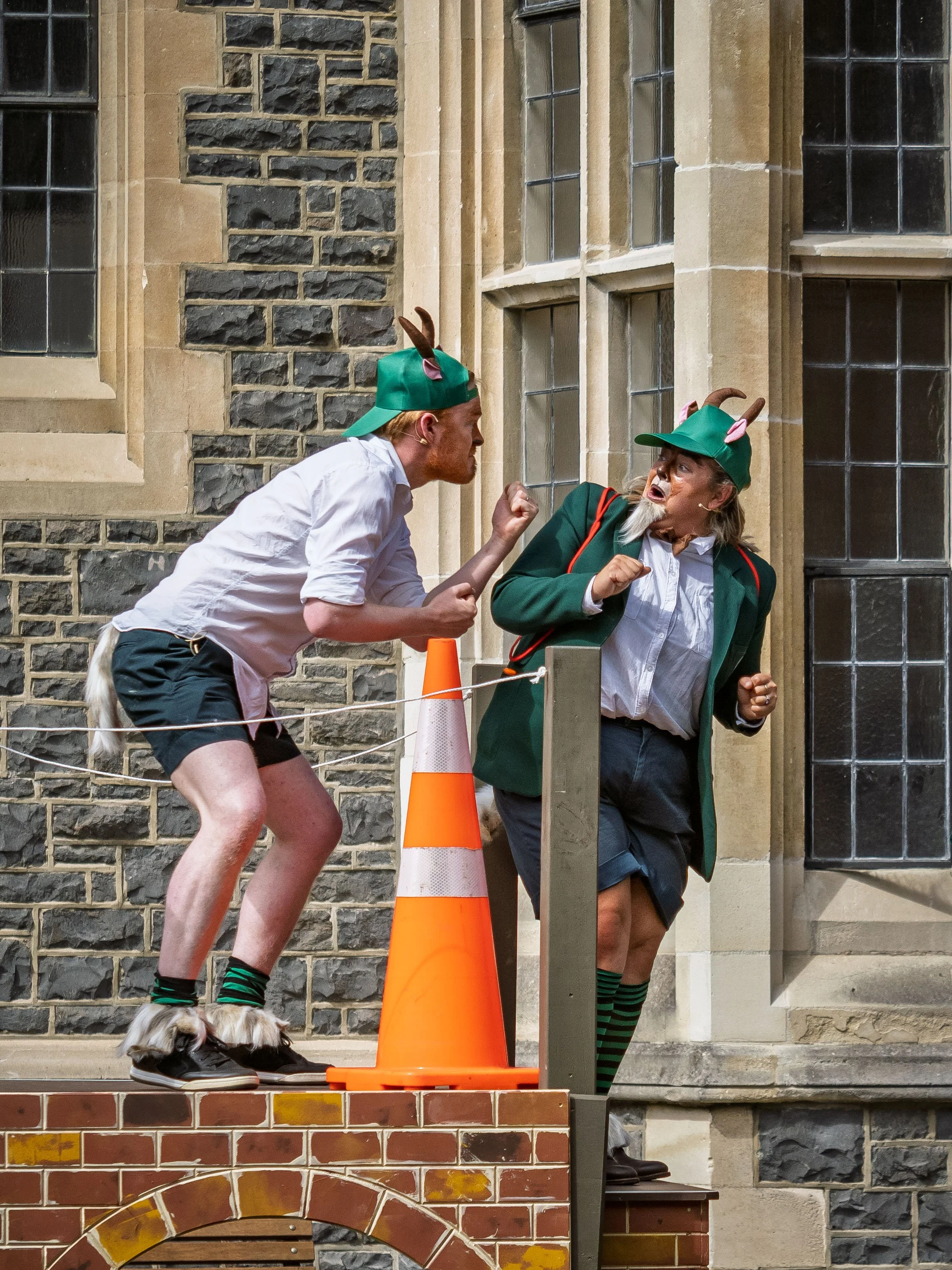 Alex Robinson as Osmin Billy Goat, Emma Summers as Dandini Billy Goat.

Photograph ©️ Wei Li Jiang for Toi Toi Opera 2025