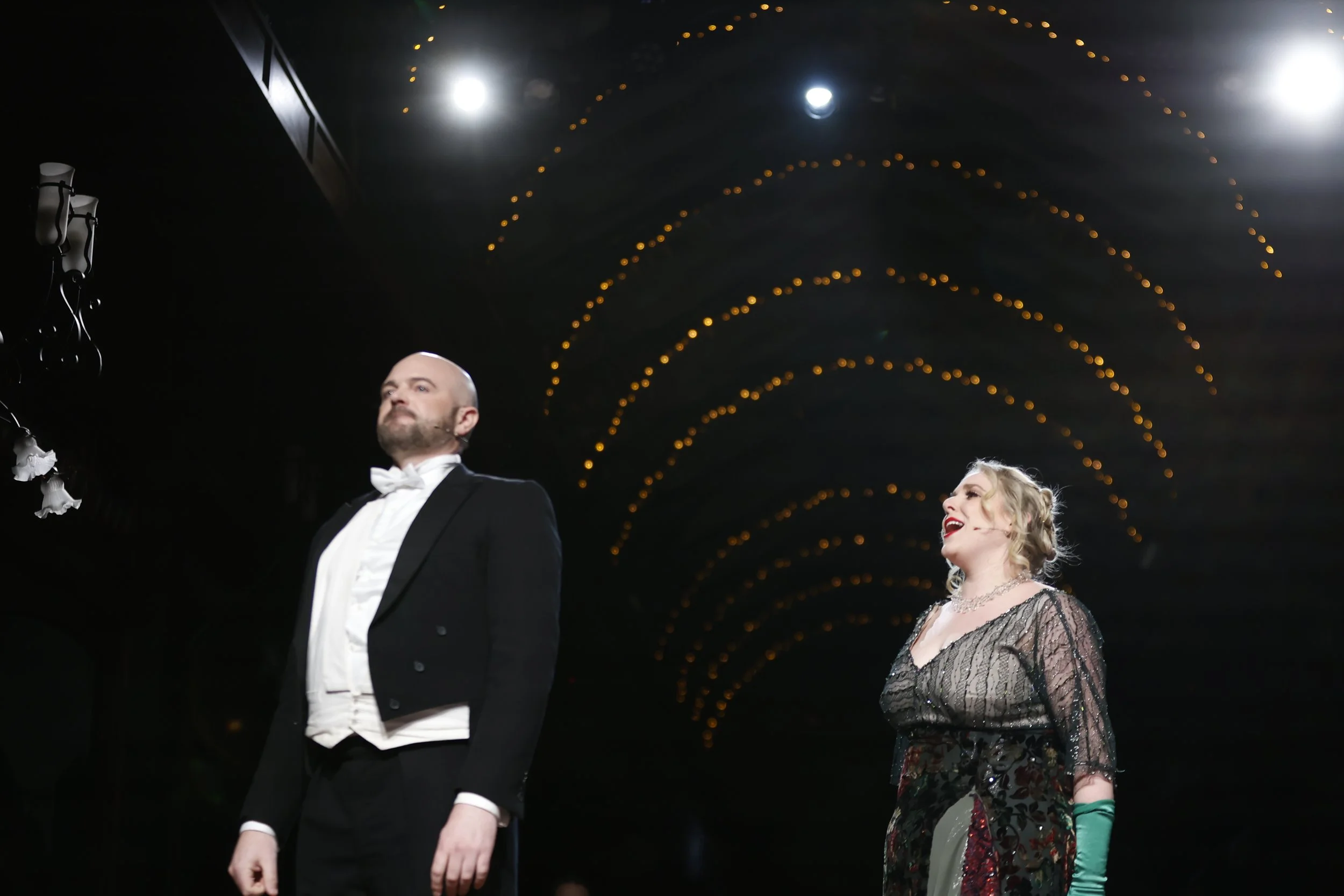 Andrew Grenon (Danilo) and Matilda Wickbom (Hanna Glavari)