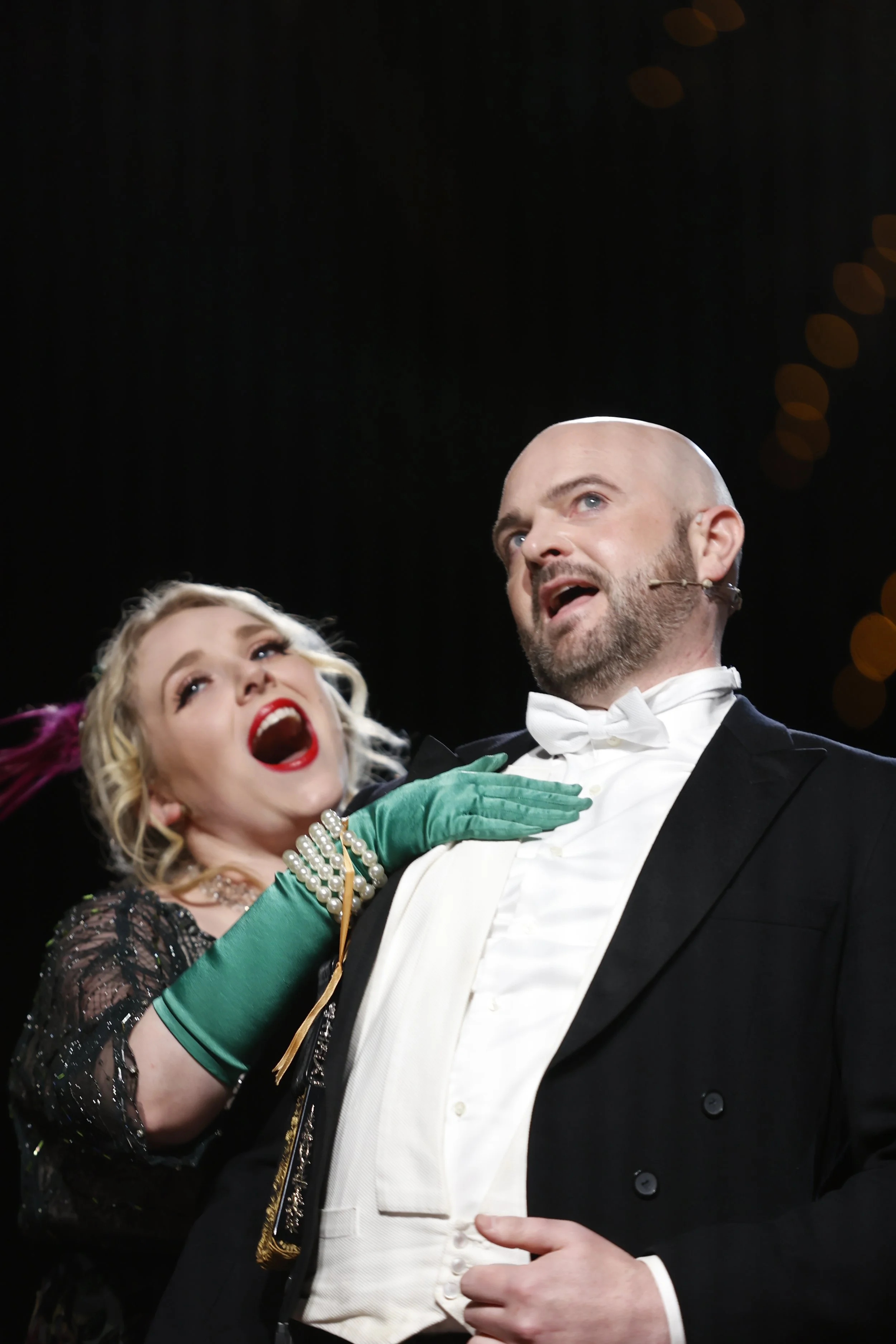 Matilda Wickbom (Hanna Glavari) and Andrew Grenon (Danilo)