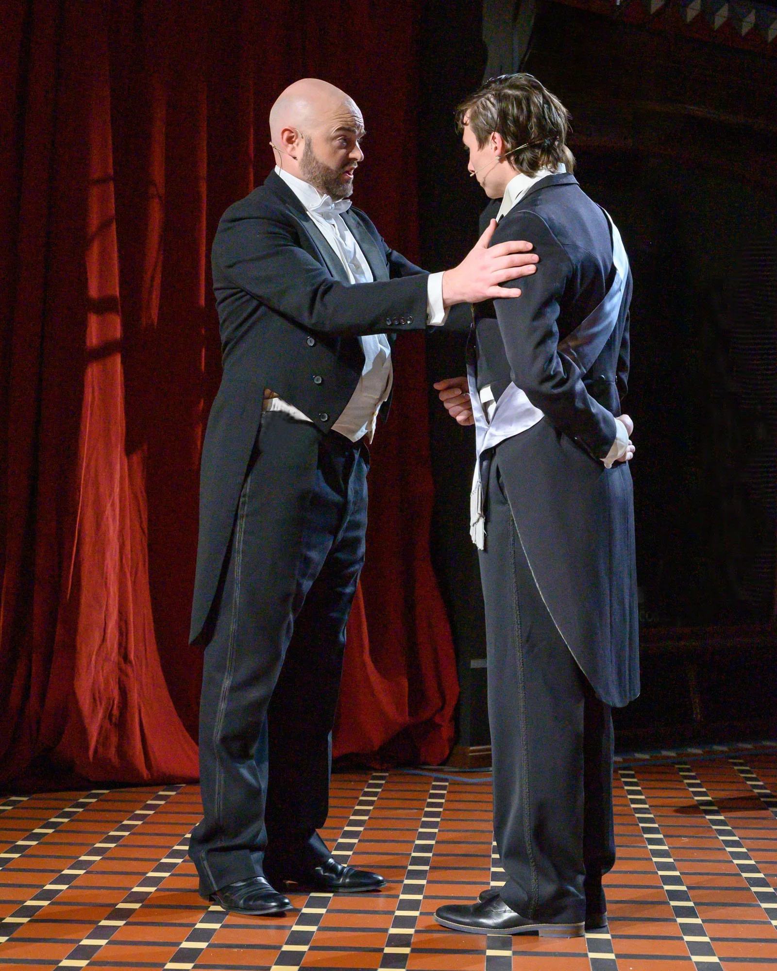Andrew Grenon (Danilo) and Jack Mould (Njegus)