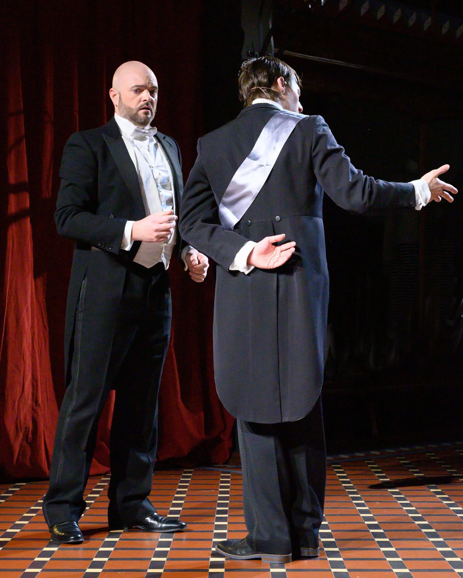 Andrew Grenon (Danilo) and Jack Mould (Njegus)