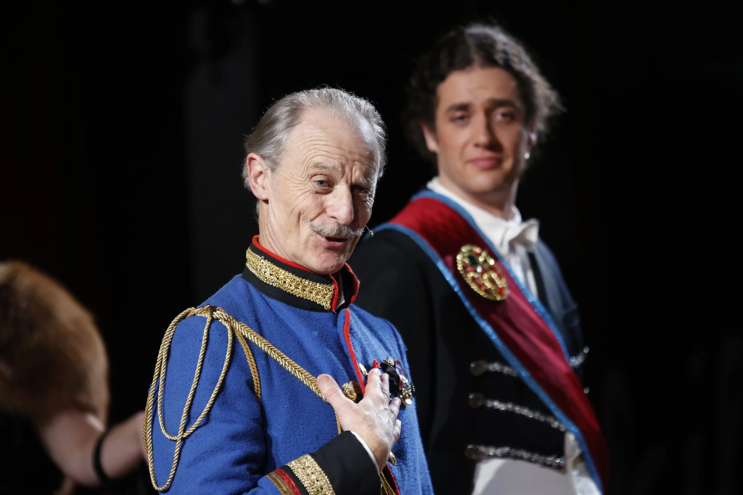 Warwick Shillito (Baron Mirko Zeta) and Kahu Gray (Viscount Nicolas Cascada) 