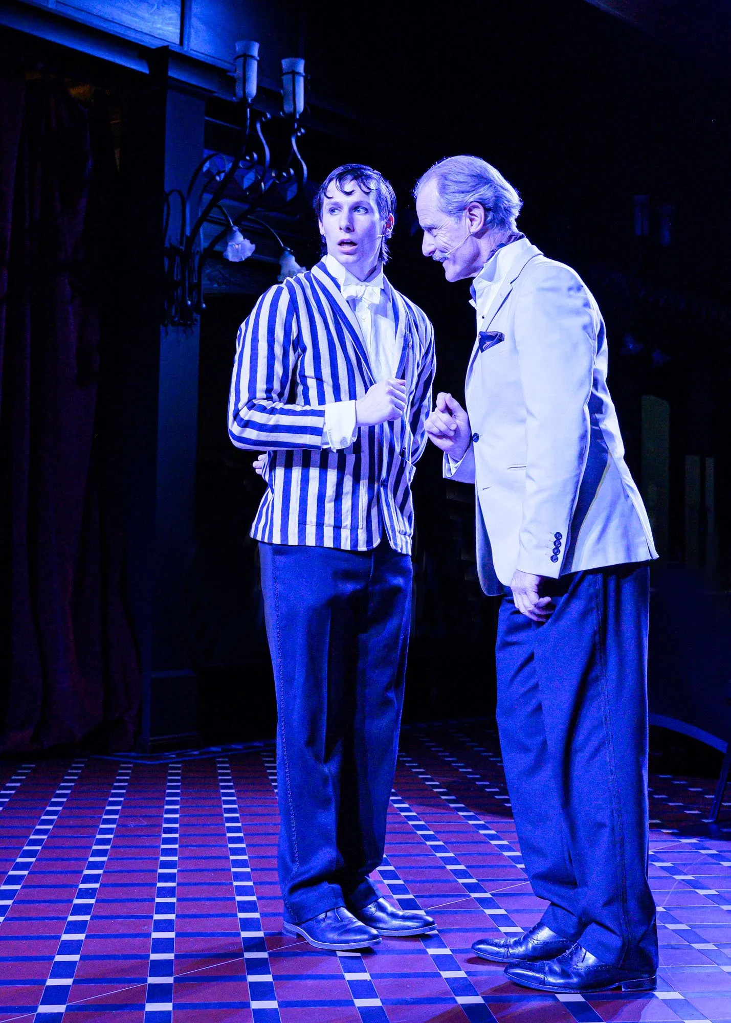 Jack Mould (Njegus) and Warwick Shillito (Baron Zeta) 