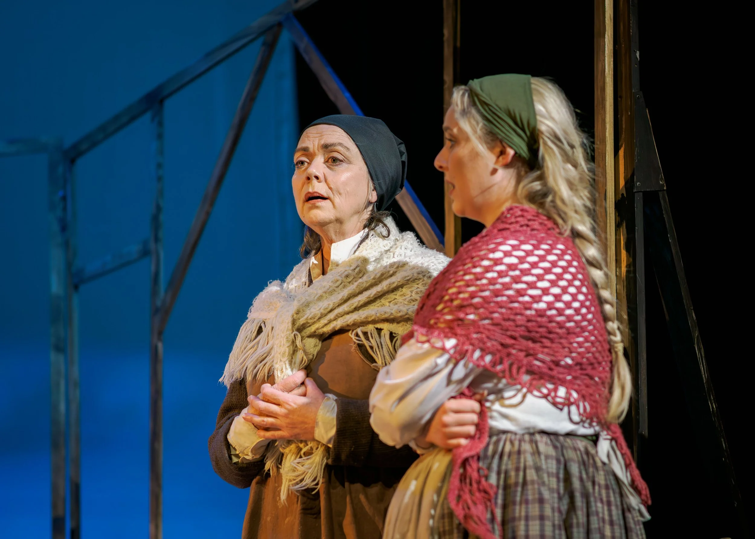 Ingrid Gunby (Keening Woman) and Matilda Wickbom (Nora)
