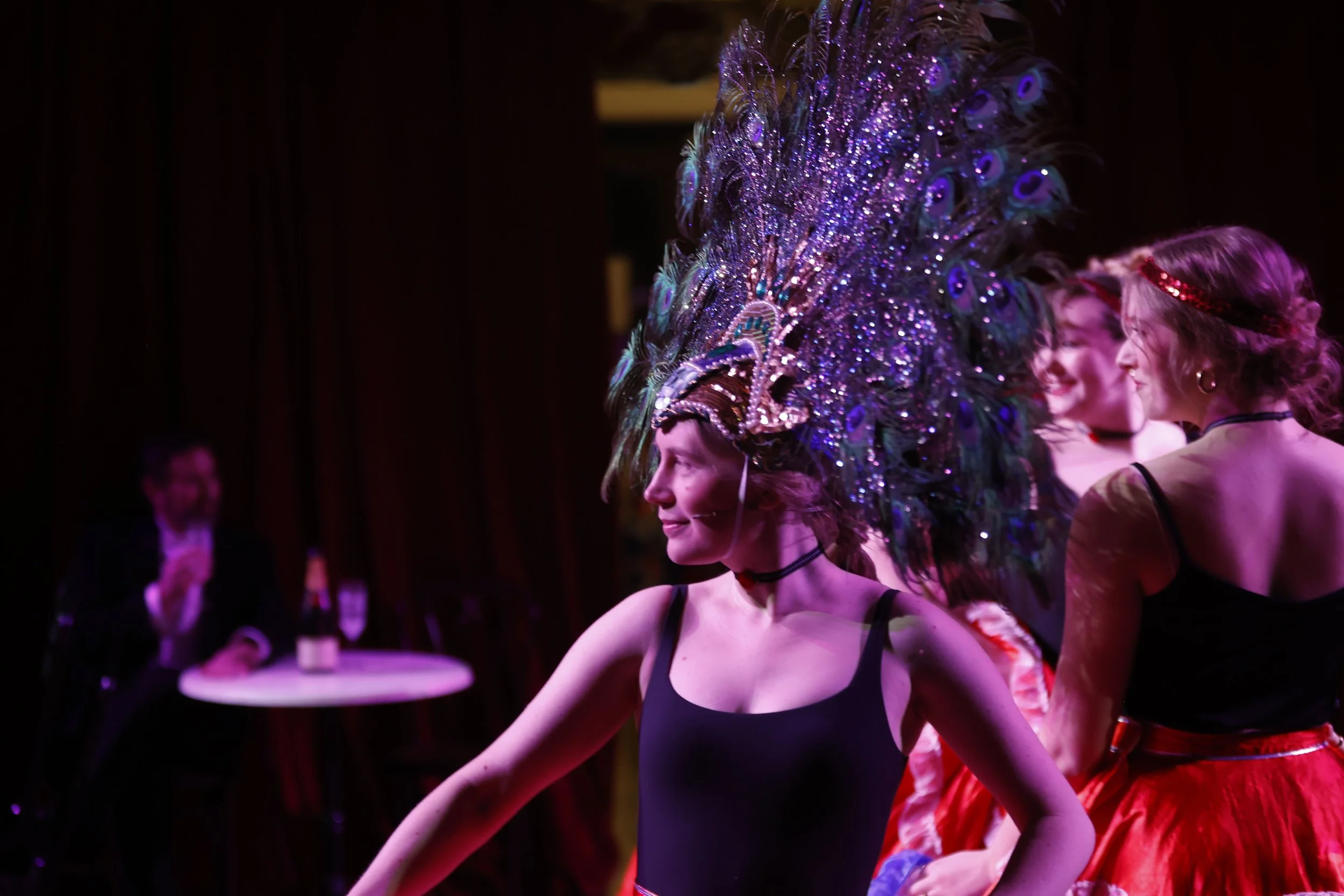 Alexandra Hope Watson  (Lolo - Lead Grisette), Phoebe Evans-Hoeffgen (Joujou), and Sophie Gilmore (Dodo)