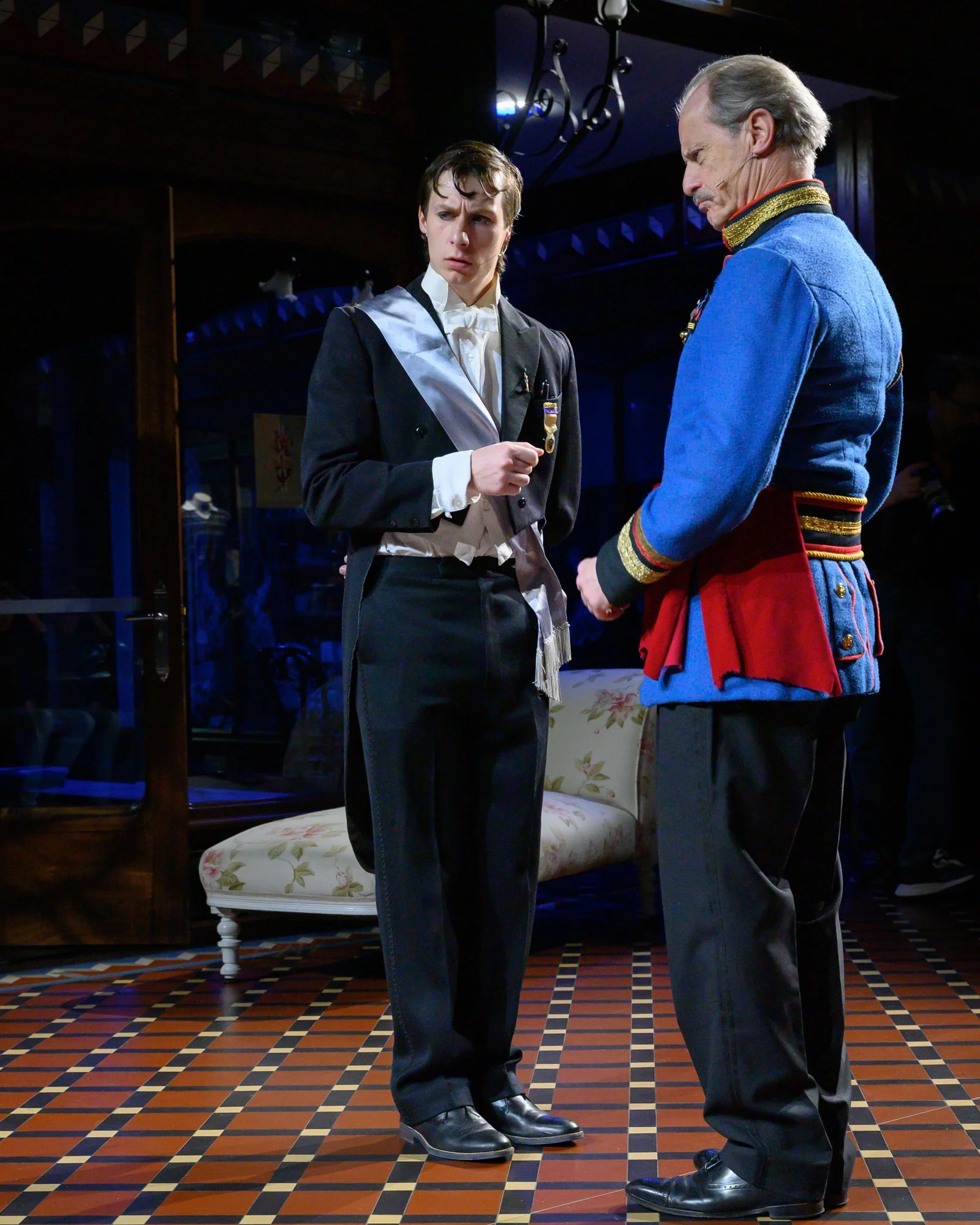 Jack Mould (Njegus) and Warwick Shillito (Baron Zeta) 