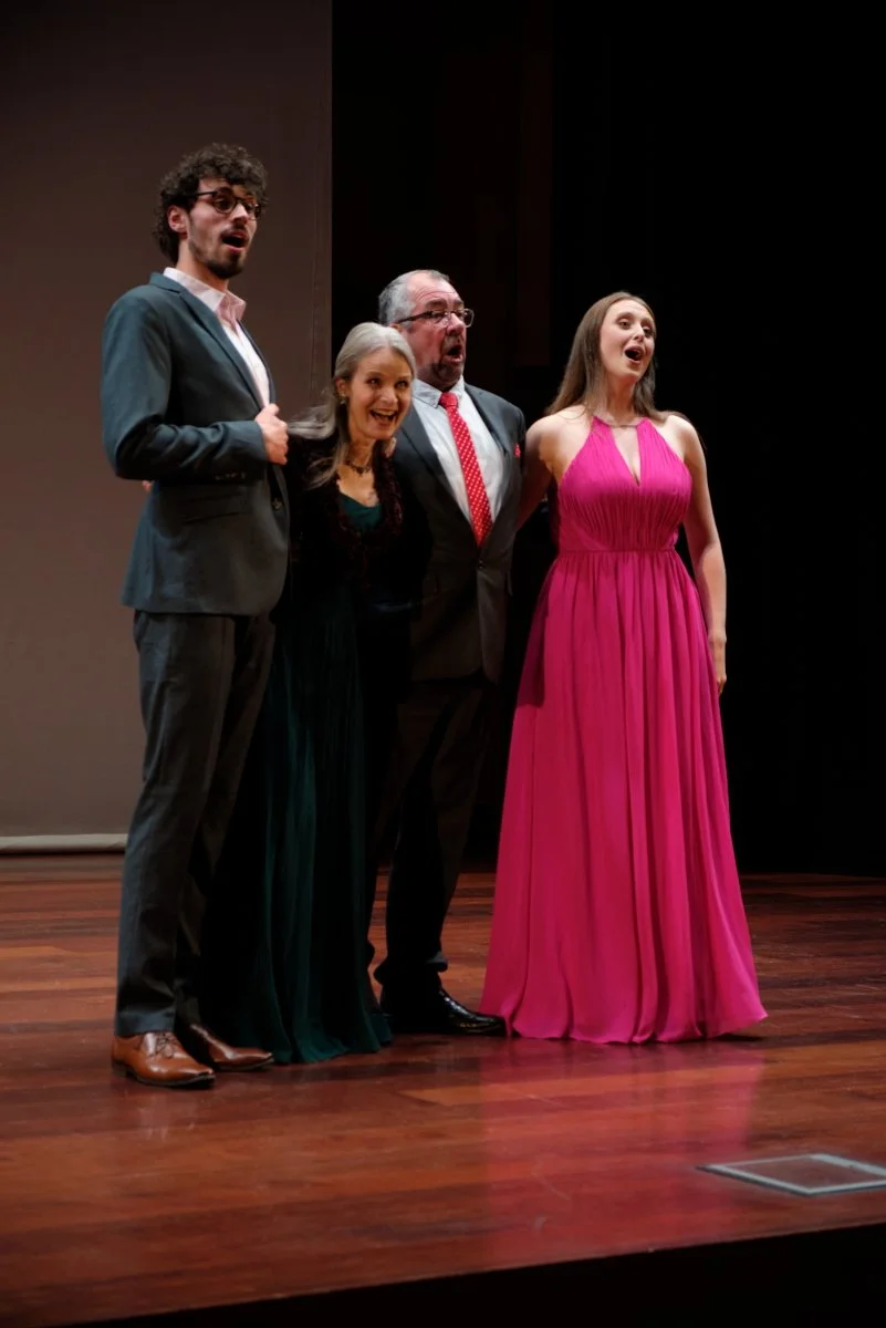 Will Lynch, Karyn Taylor-Moore, Nigel Salsbury, and Elizabeth Ellison perform the Opening Chorus of Philip Norman's 'A Christmas Carol'