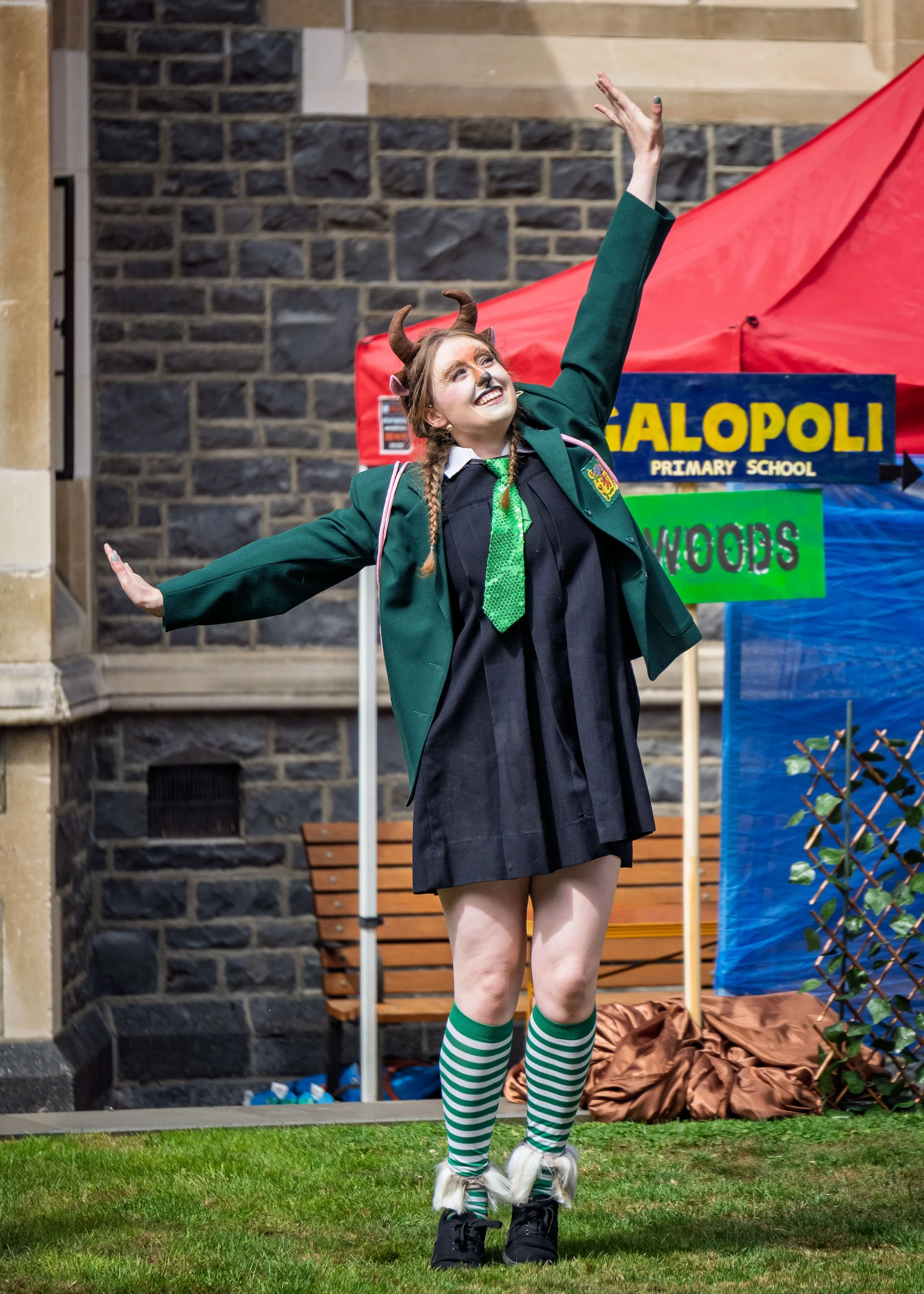 Elizabeth Ellison as Lucy Billy Goat.

Photograph ©️ Wei Li Jiang for Toi Toi Opera 2025