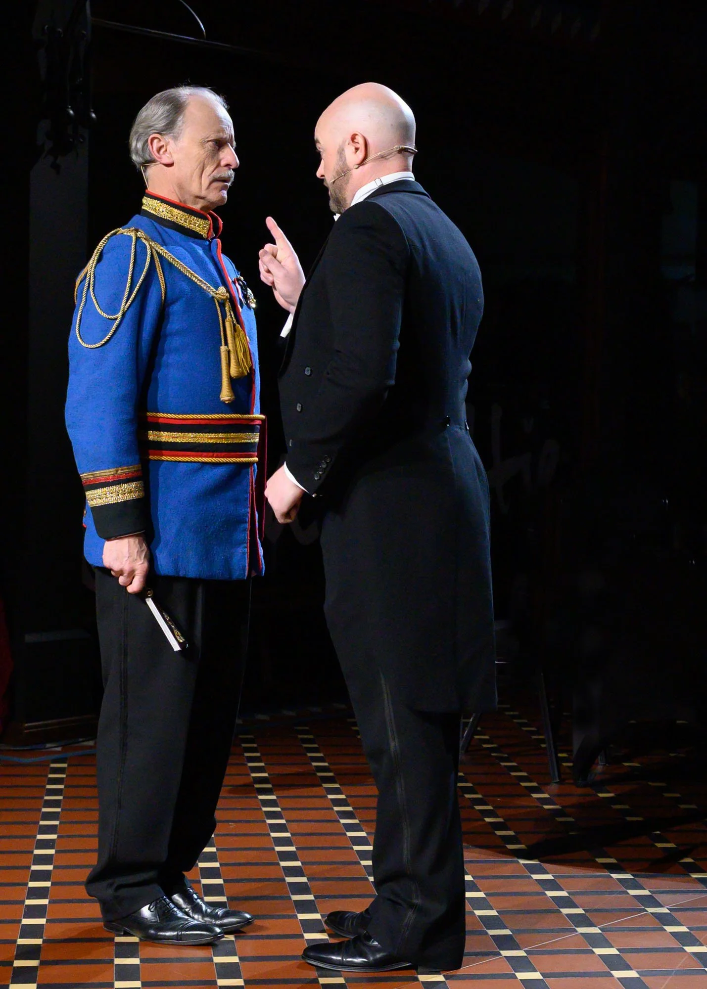 Warwick Shillito (Baron Zeta) and Andrew Grenon (Danilo) 