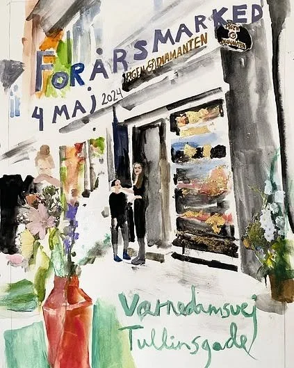 Currently grey views, but ordered a spot in the sun for all the local tasters and creators and appreciators this Saturday in May.
〰️
Hoping to see the street buzzing on my birthday weekend, bringing the feels and the shine ✨️