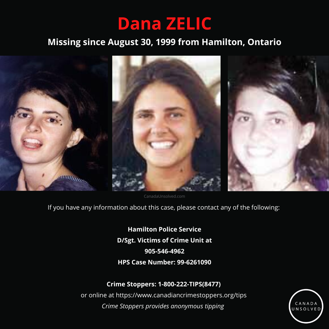 MISSING: Dana Zelic - 1999 - Hamilton, ON — CANADA UNSOLVED