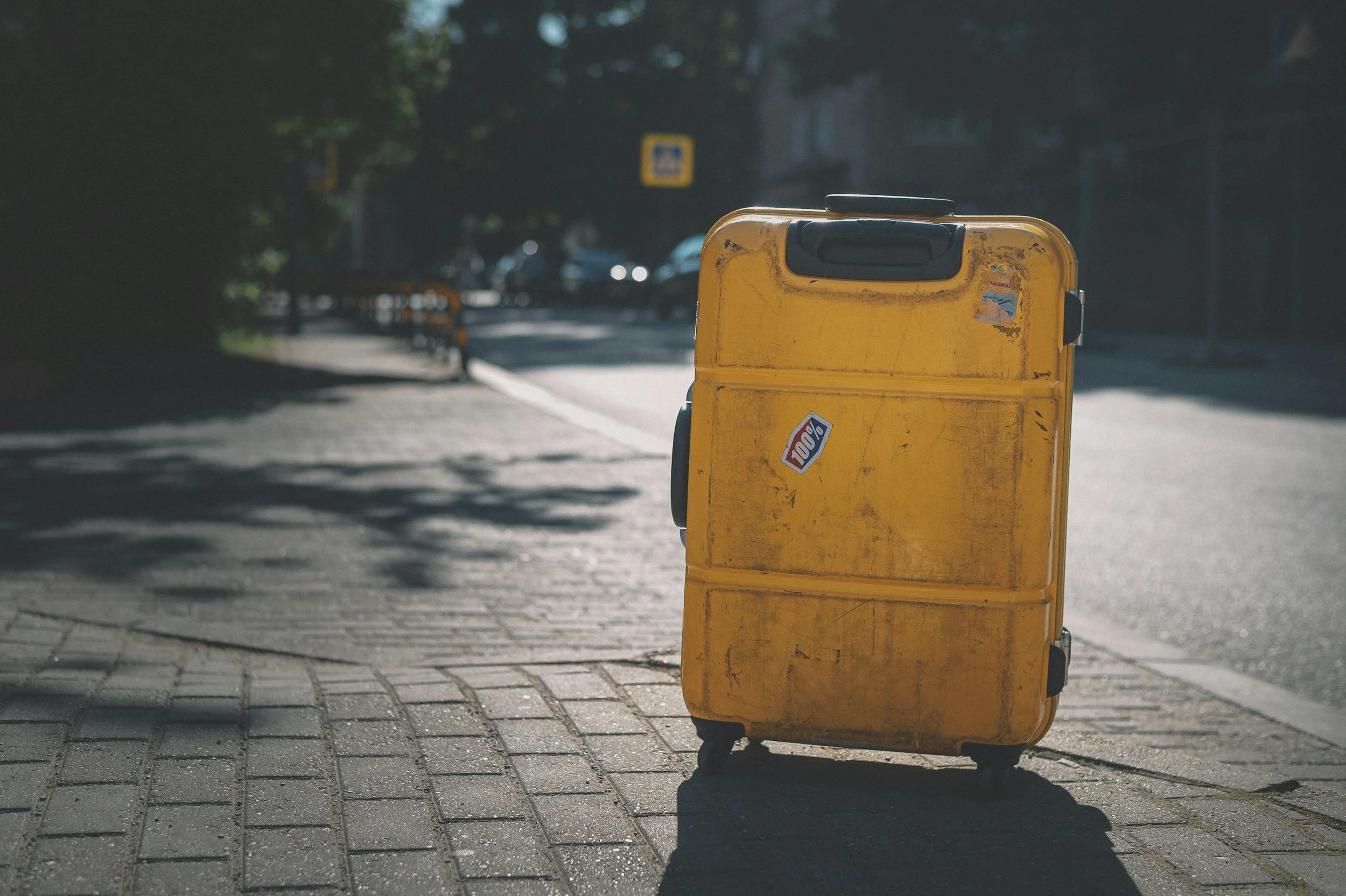 suitcase packed for travel during a career break