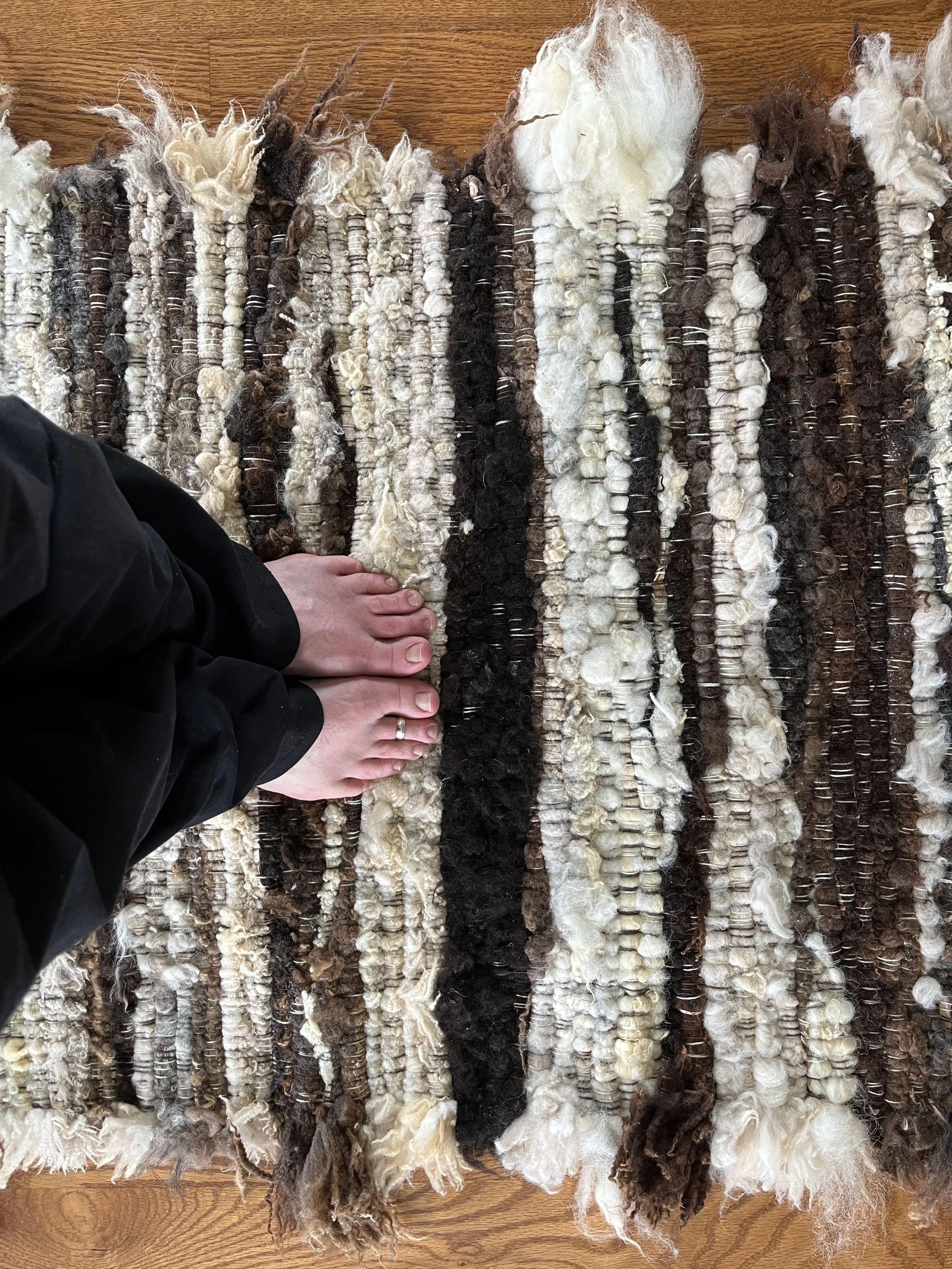 Woven Sheepskin Yoga and Meditation Rugs