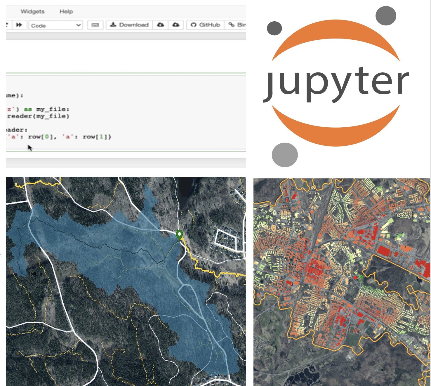 Tillämpningar med Jupyter notebooks och Open source GIS