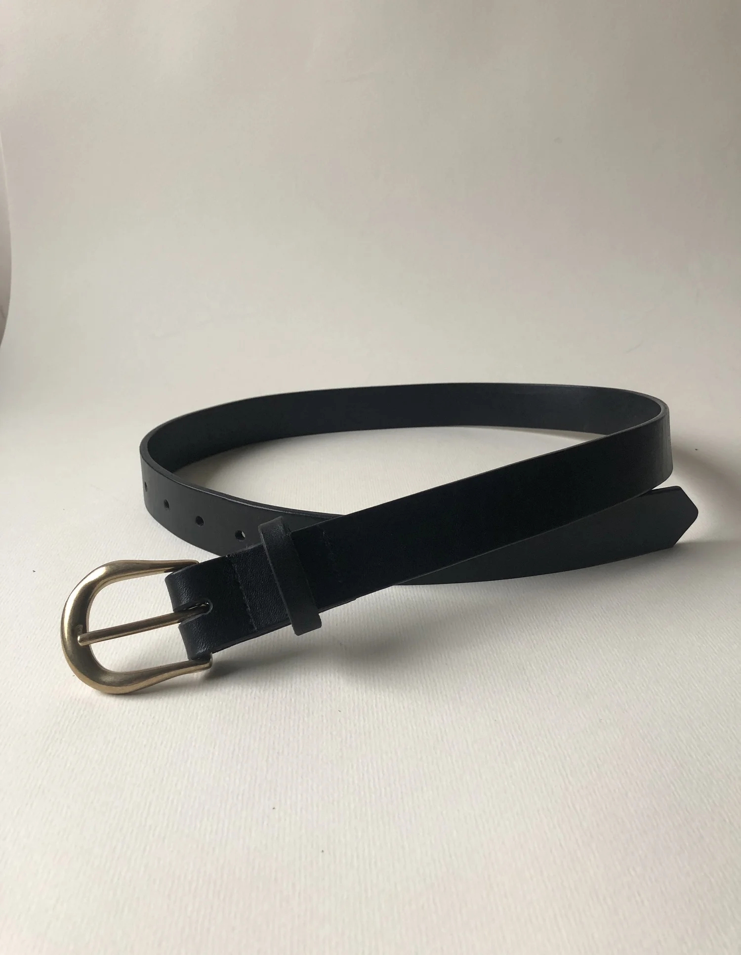 Milos leather belt MILOA Black | Belt | SESSÙN Official website main image 3