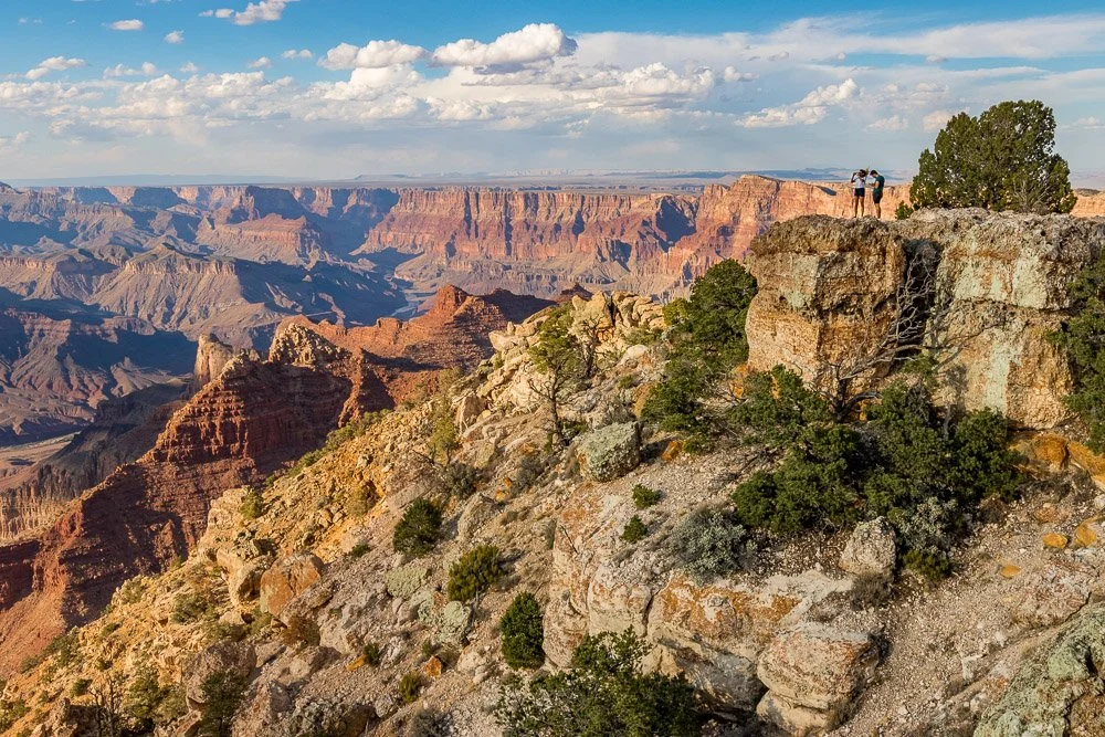 The Grand Canyon beneath a wide sky