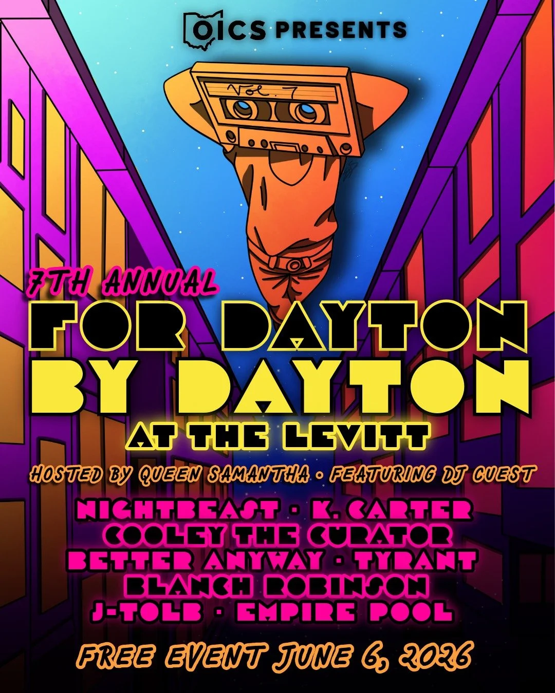 It's here 🥲 We'll see you SATURDAY NIGHTTT - 5-9pm at the Levitt Pavilion!

🎶 5:00 DJ Cuest (@djcuest)
🎶 5:30 J-Tolb (@j.tolb)
🎶 5:45 Empire Pool (@the.empire.pool)
🎶 6:15 Blanch Robinson (@blanchrobinson)
🎶 6:30 Better Anyway (@Betteranywayoh)