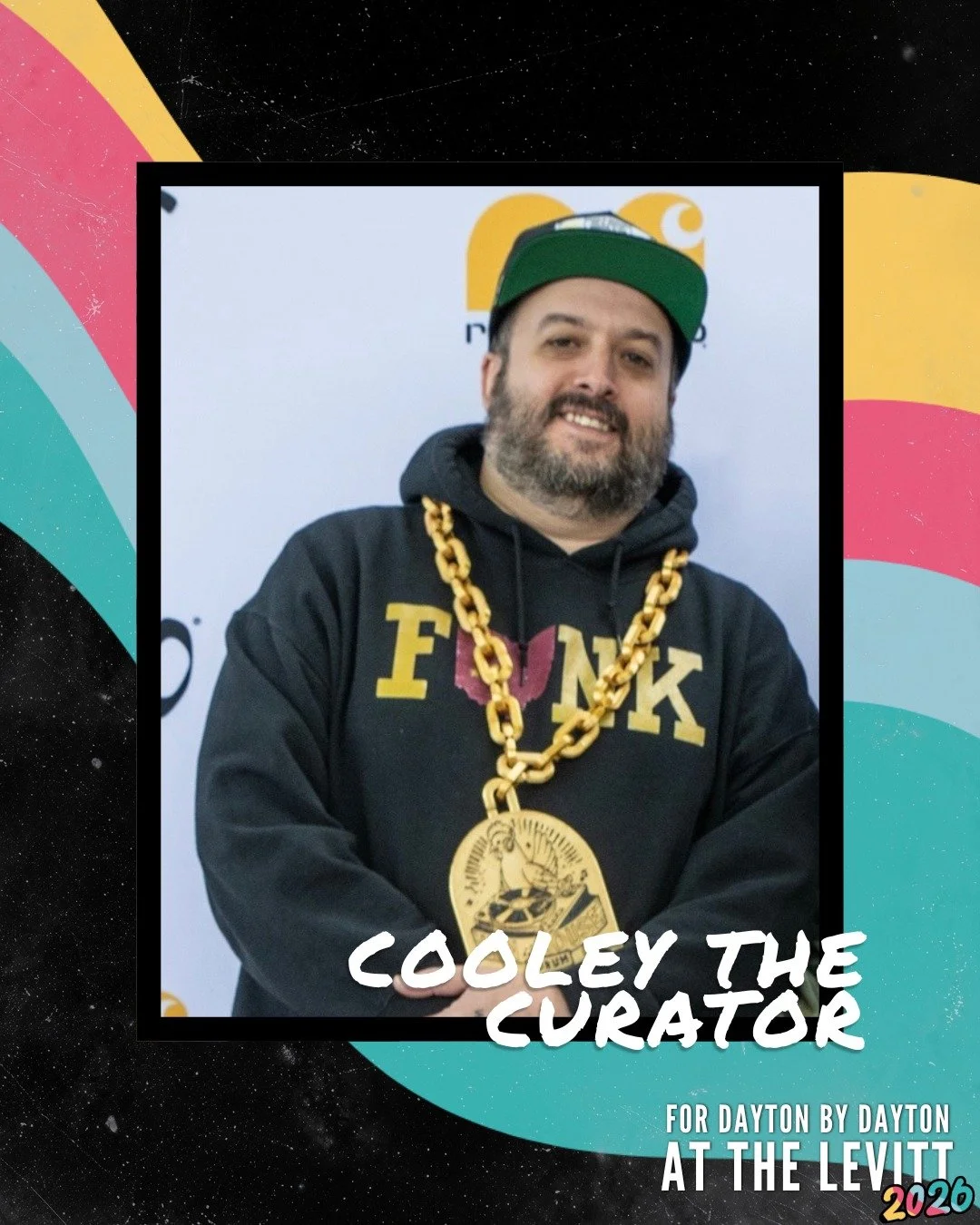 DJ. Emcee. Producer. Engineer. Funkateer. Co-founder of Rap Campp. Owner of Hen House Forum. Cooley The Curator hits the Levitt Pavilion Dayton stage at 8:00pm. Do 👏 Not 👏Miss 👏 It 👏

🎶 5:00 DJ Cuest
🎶 5:30 J-Tolb
🎶 5:45 Empire Pool
🎶 6:15 Bl