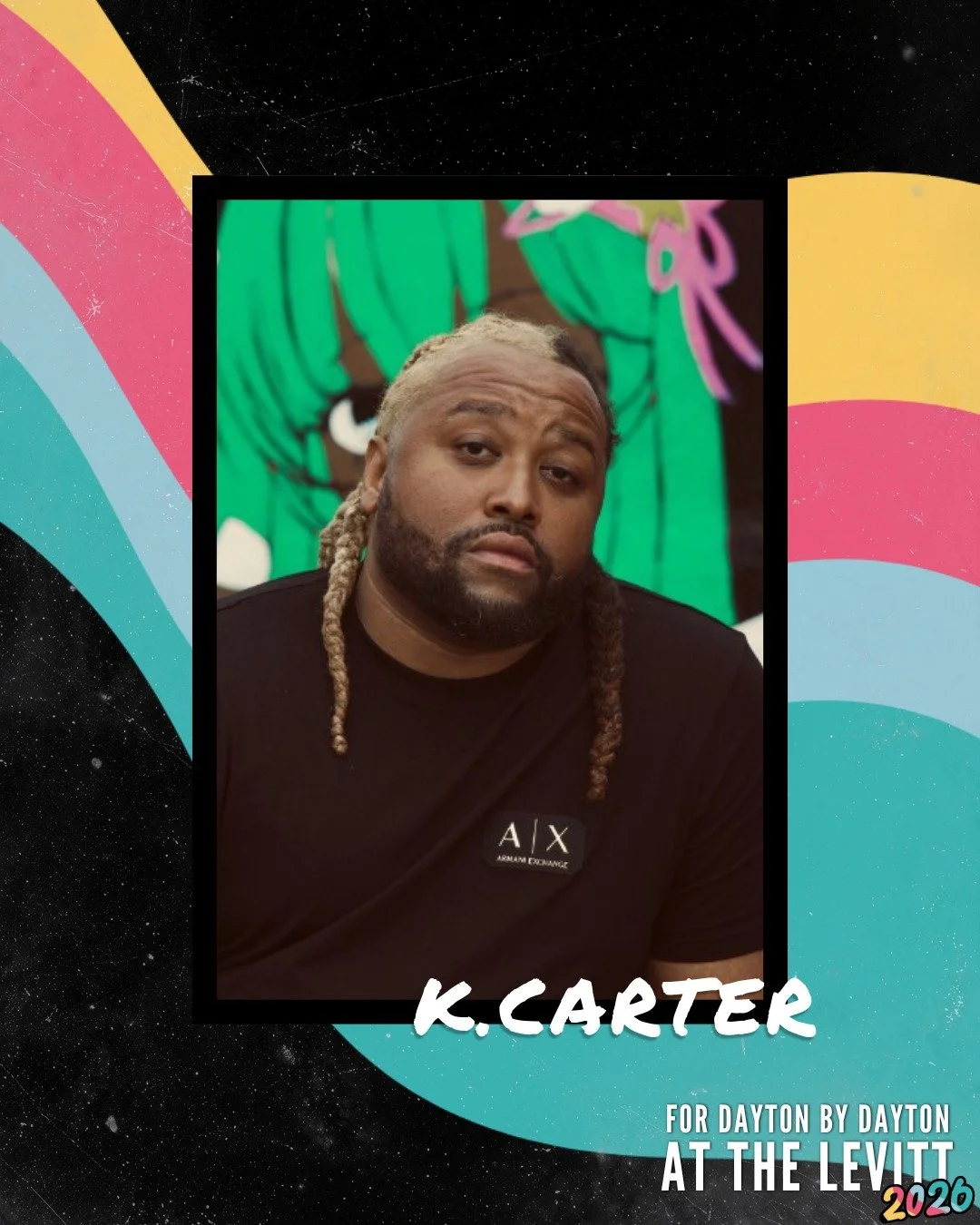 Hip hop artist. Improviser. Podcaster. Co-producer. If you know K. Carter, then you know he does it A L L, including coming up with this little thing we like to call FOR DAYTON BY DAYTON! Trust and believe he's back on stage at 7:30pm June 6 at the L