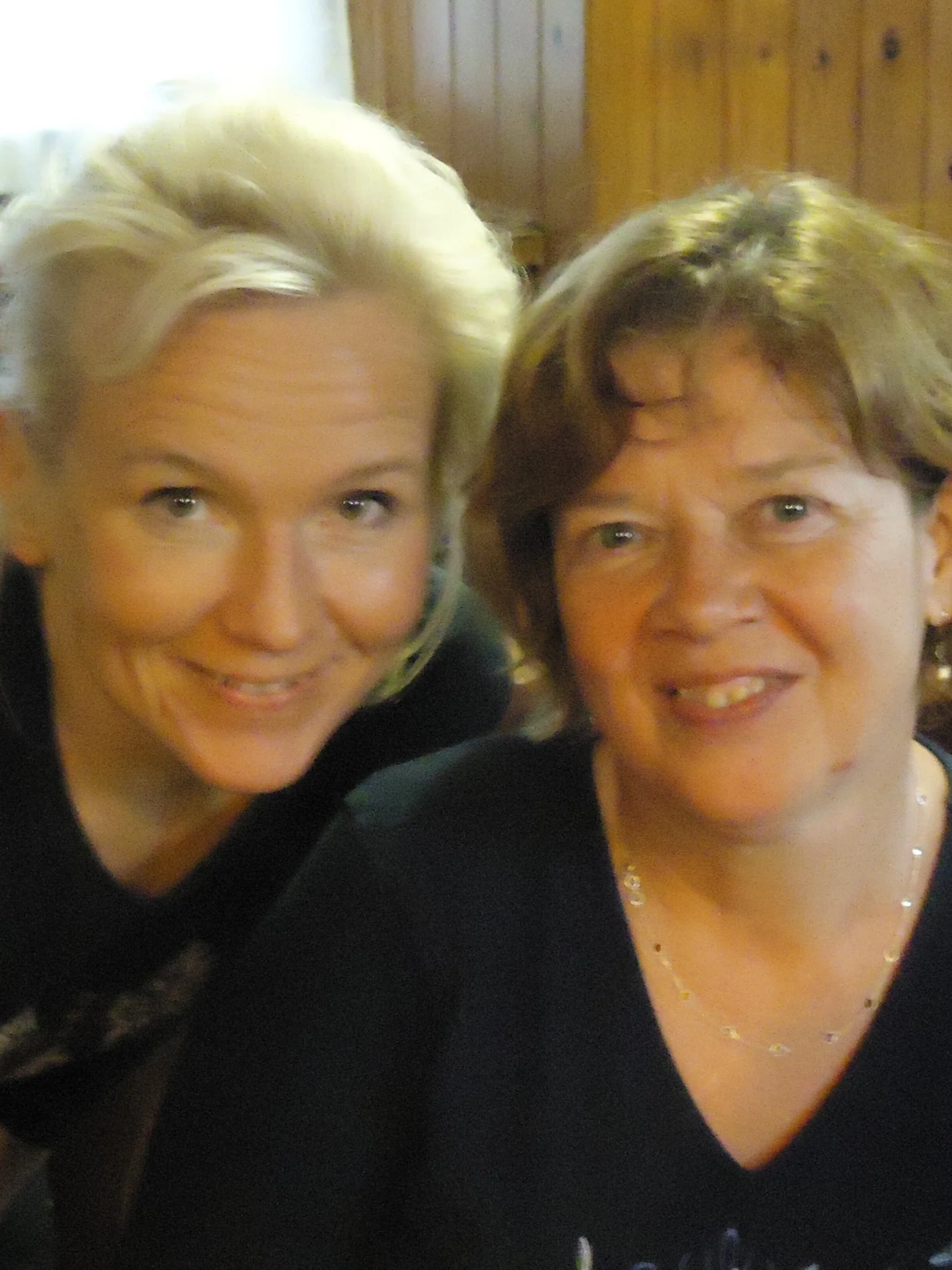 Anita and Pirjo at Bar Sport Levo Stresa Italy in 2011