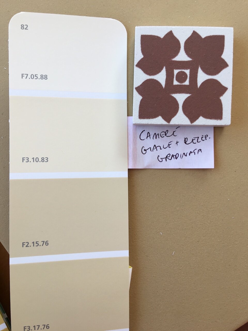 Sample of Anita's color schemes for room design