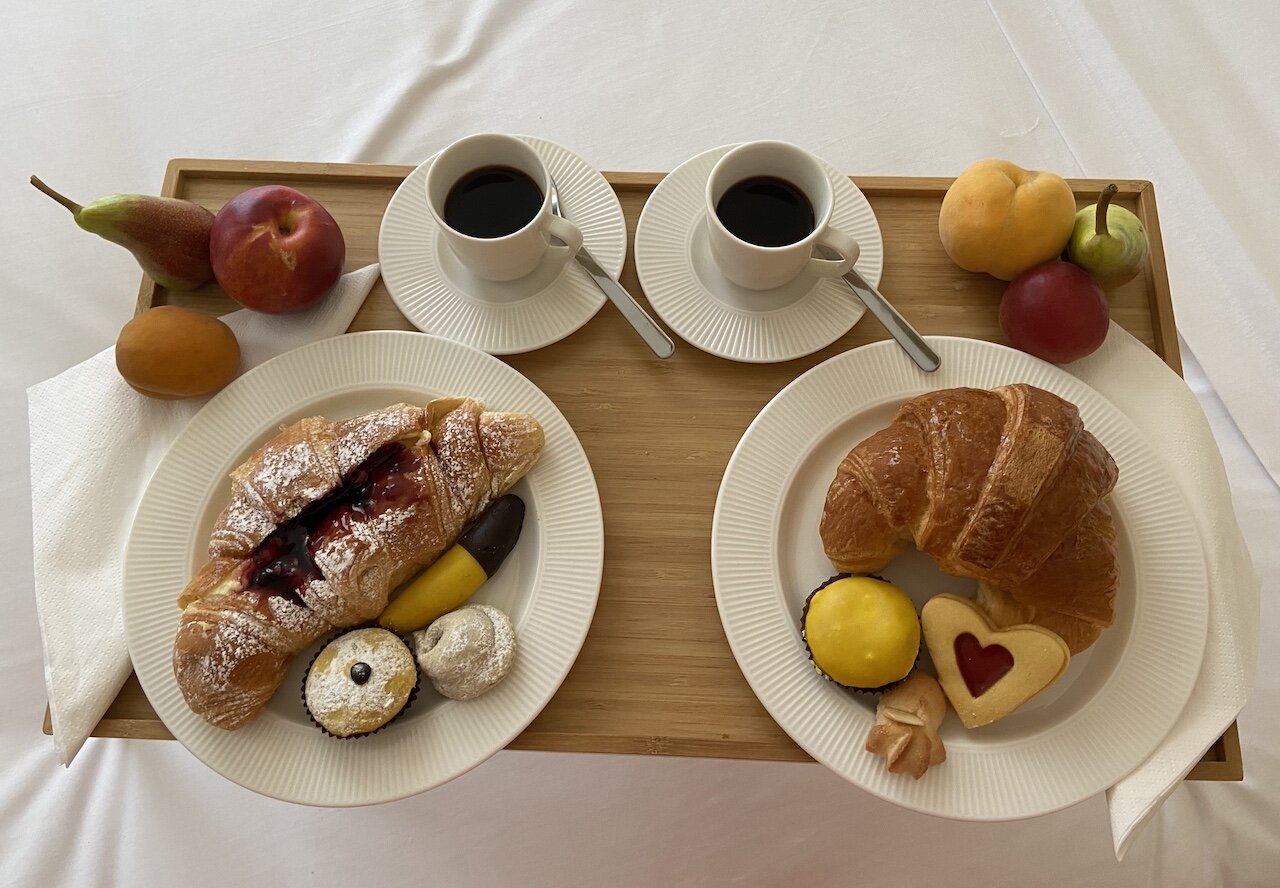 Room Service breakfast tray  