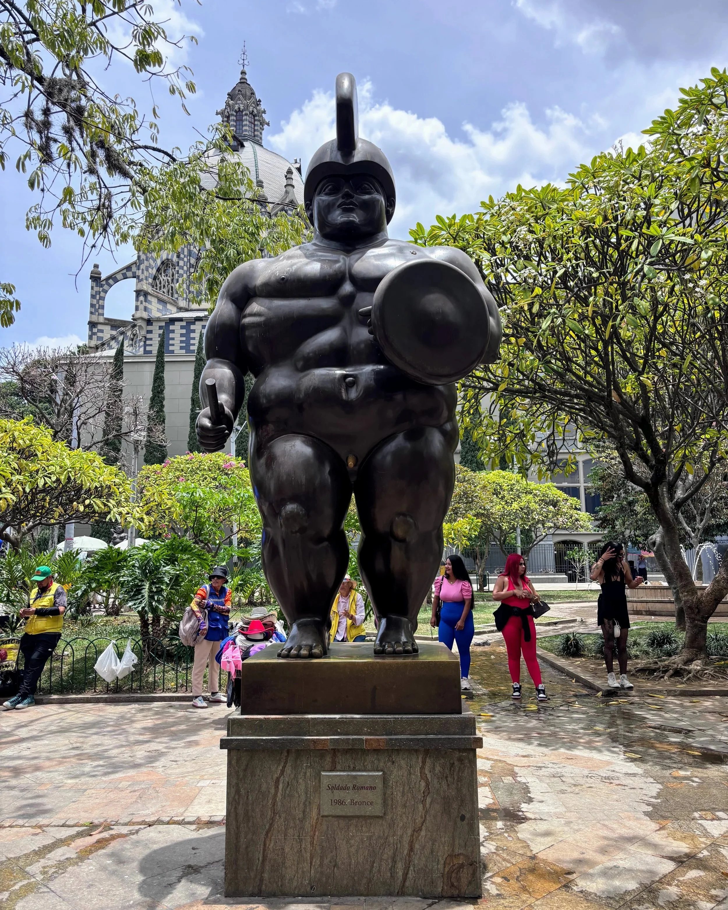 Botero sculpture in Plaza Botero in front of the Museo de Antioquia