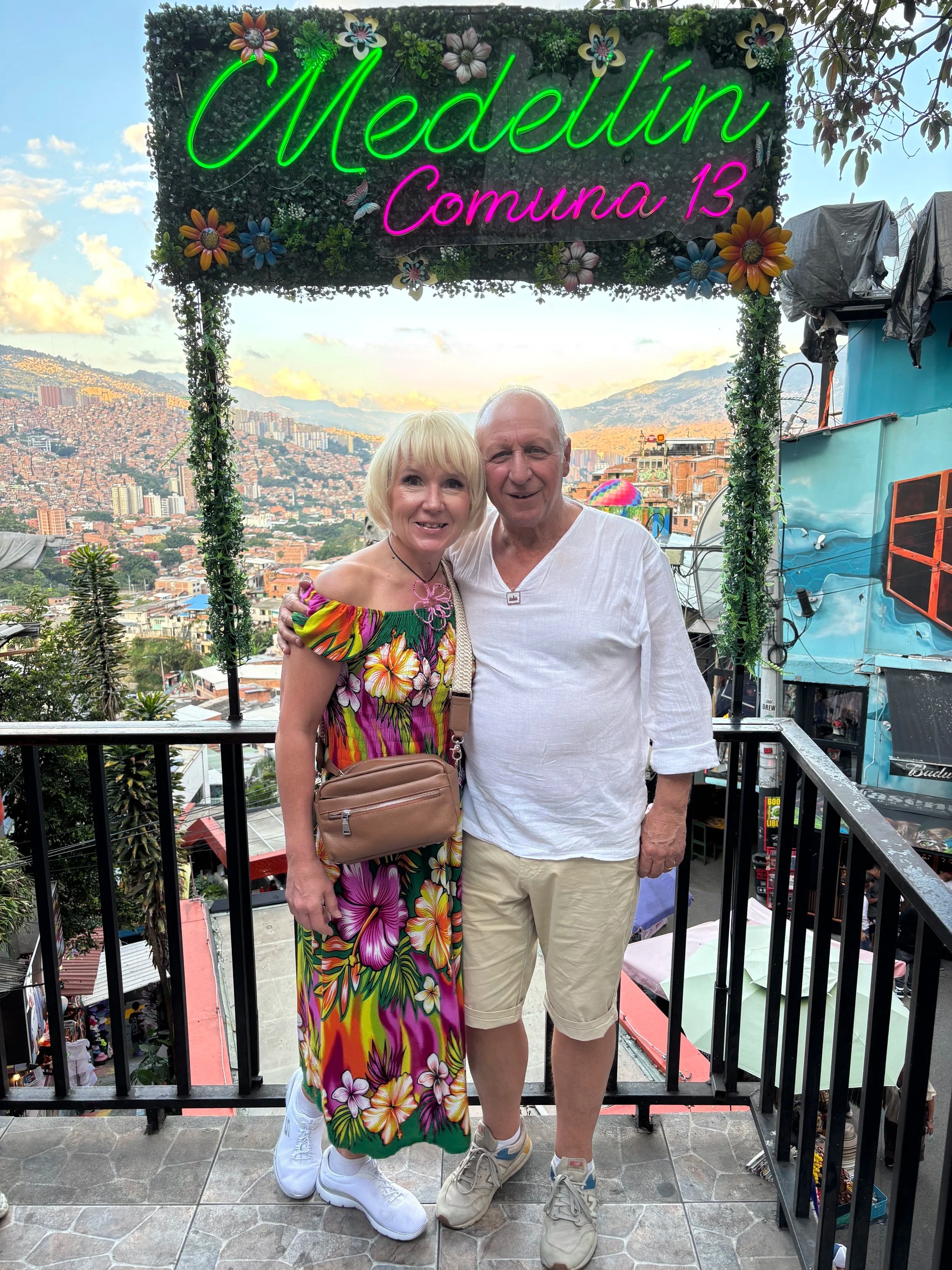 Anita and Umberto Comuna 13 Medellin Colombia