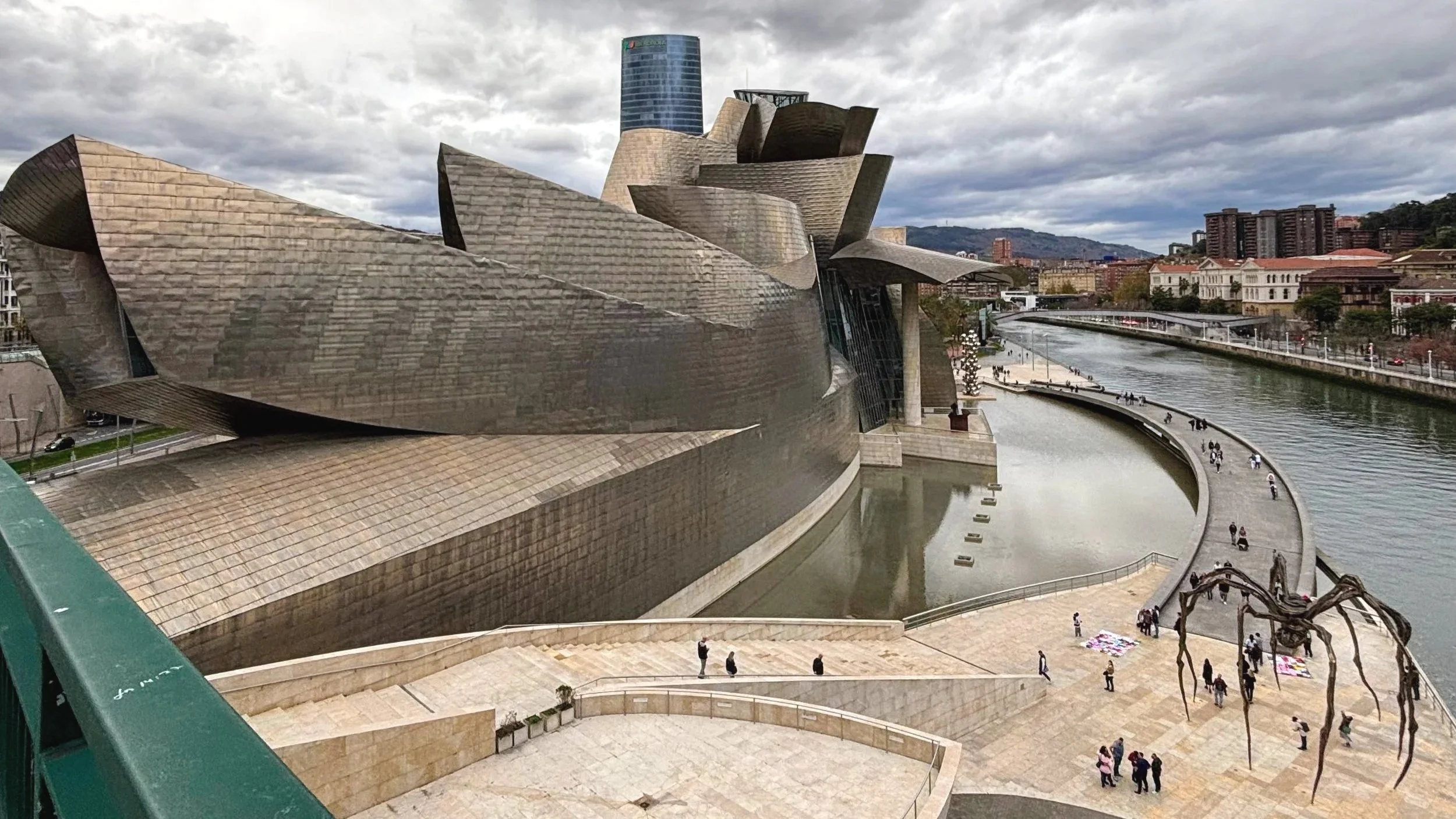 Guggenheim Bilbao, seen from La Salve bridge