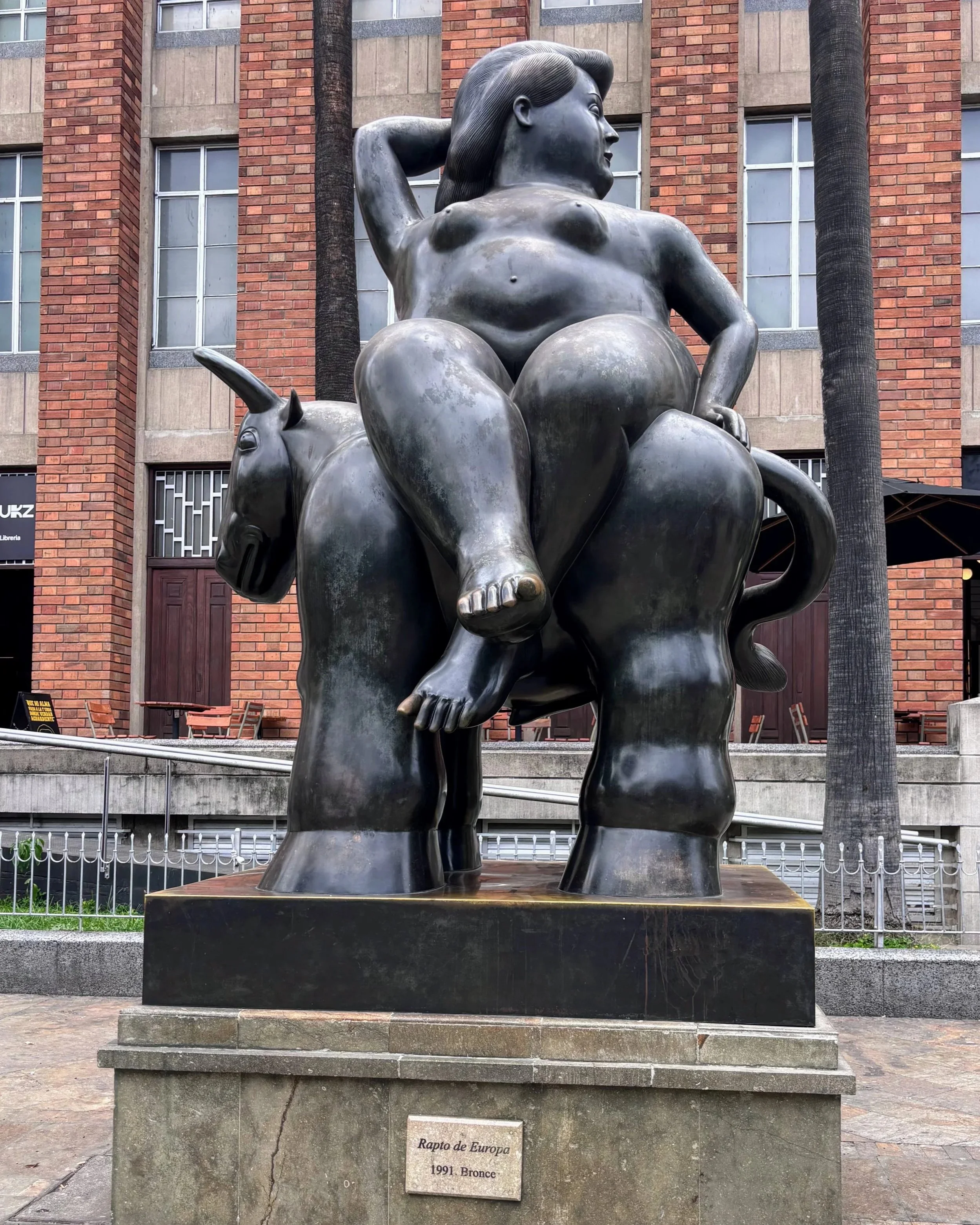 Botero sculpture in Plaza Botero in front of the Museo de Antioquia