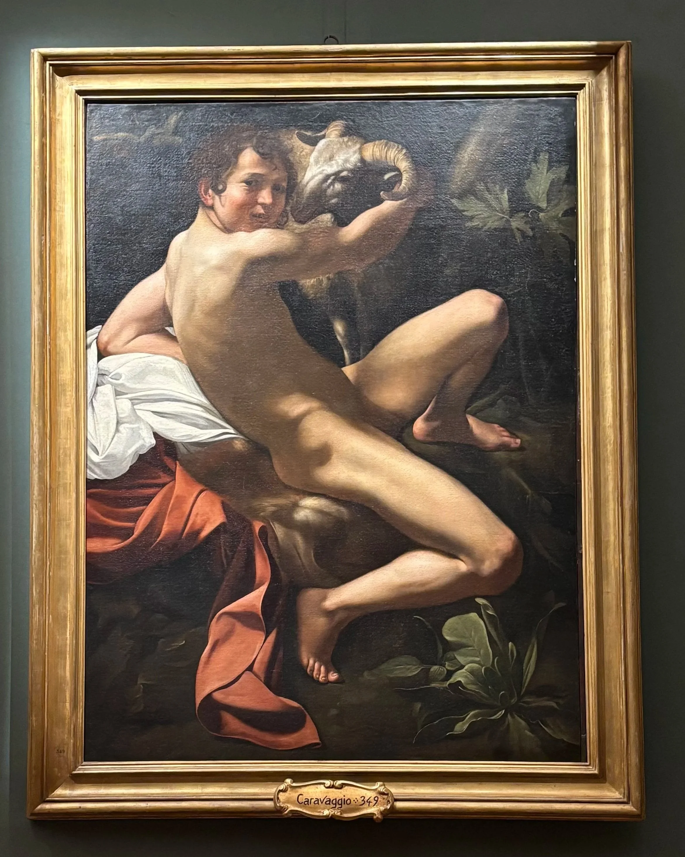 Caravaggio at Doria Pamphilij Gallery Rome Italy