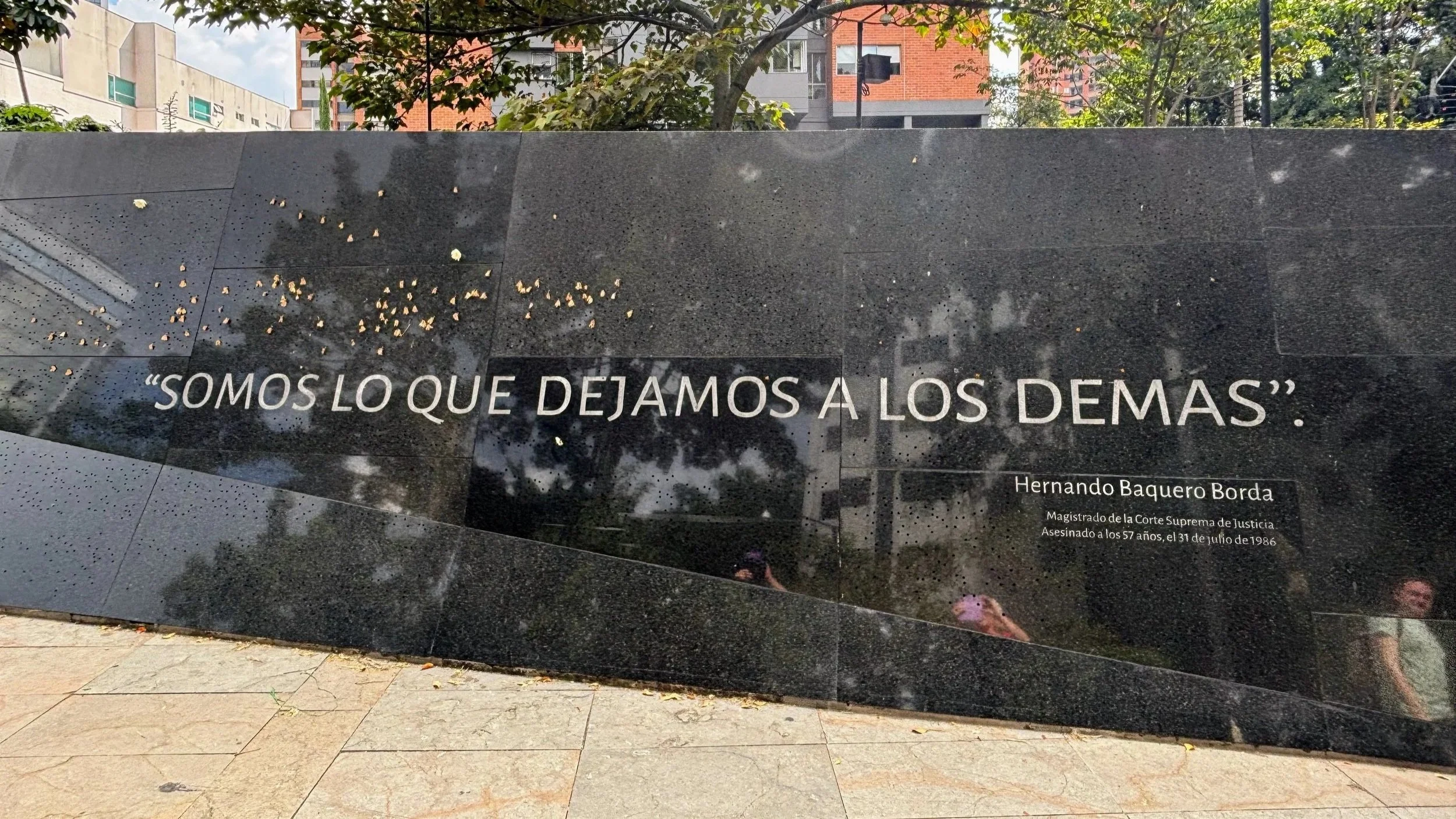 The Parque Memorial monument Medellin Colombia