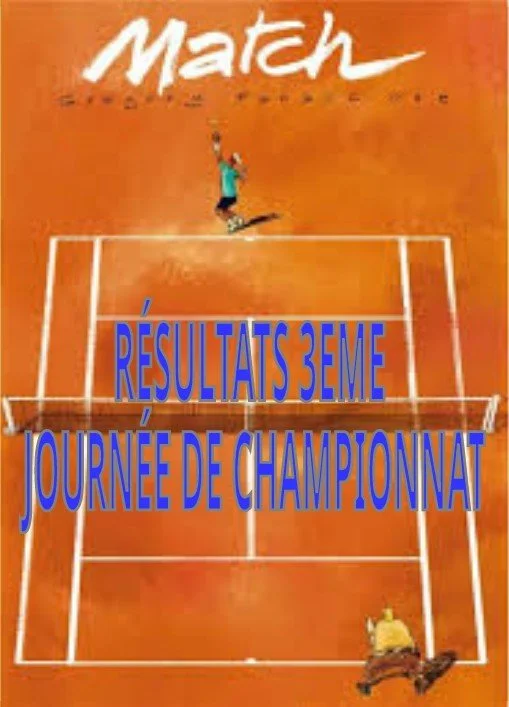      




















  
  



 
   {
          "marqueeItems": [ {
            "text": "RESULTATS DE LA 3EME JOURNEE DE CHAMPIONNAT"
          }, {
            "text": "〰️"
          } ],
          "linkTo": "",
          "waveFrequency": 4,
   