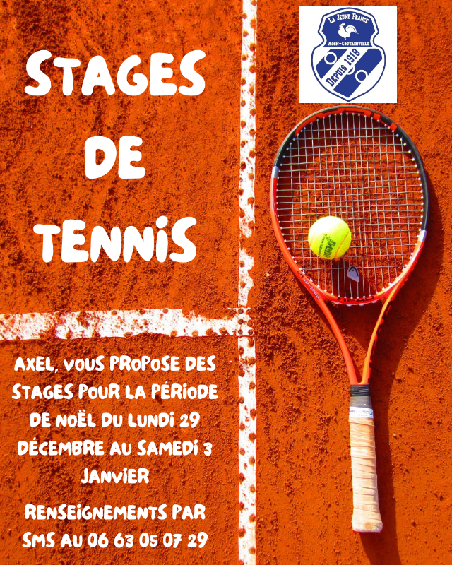 STAGE TENNIS NOEL