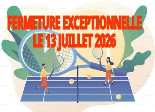 FERMETURE DU CLUB