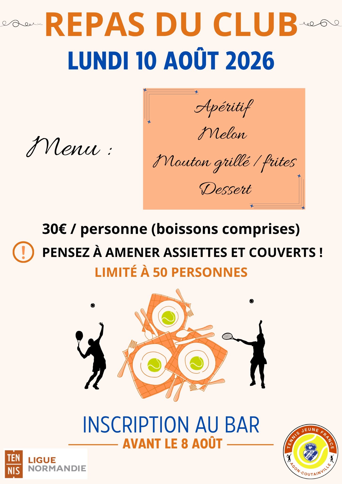 REPAS DU CLUB LUNDI 10 AOUT