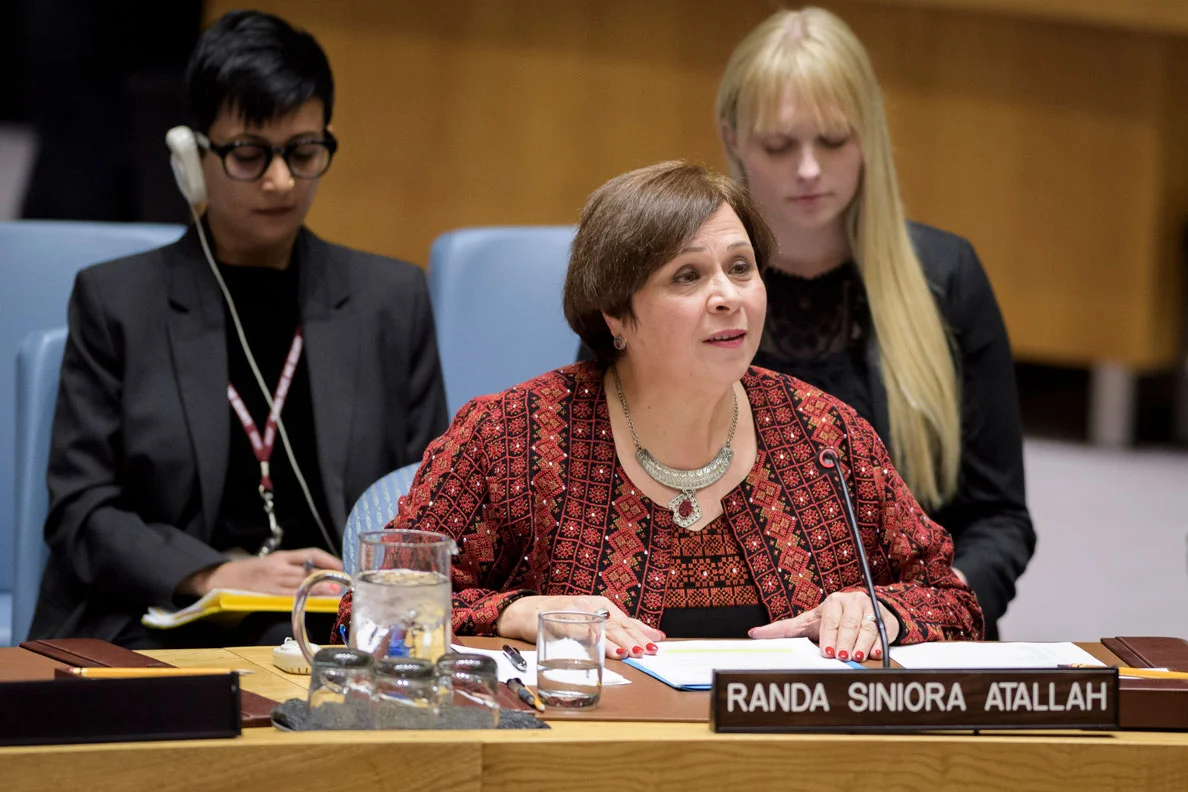 For the first time, a Palestinian woman addresses the UN Security Council