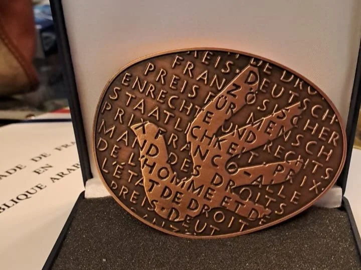 Samia El-Hashmi recognized by Franco-German Human Rights Prize