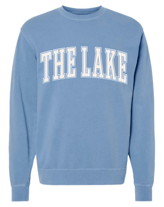 THE LAKE blue x stripes