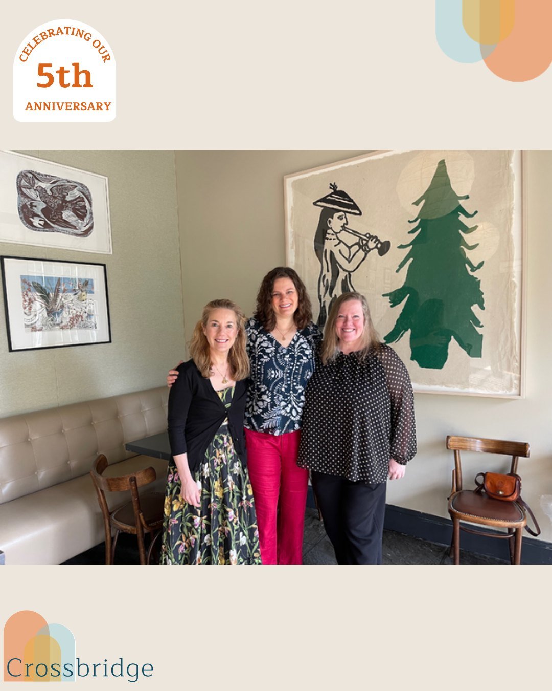 Thank you to all our colleagues and friends who joined us to celebrate Crossbridge's 5th Anniversary and Rebekah and Jennifer's partnership in Rebekah's neck of the woods at The White Hart Inn (@whitehart_inn) in Salisbury, CT! Thank you to all who w
